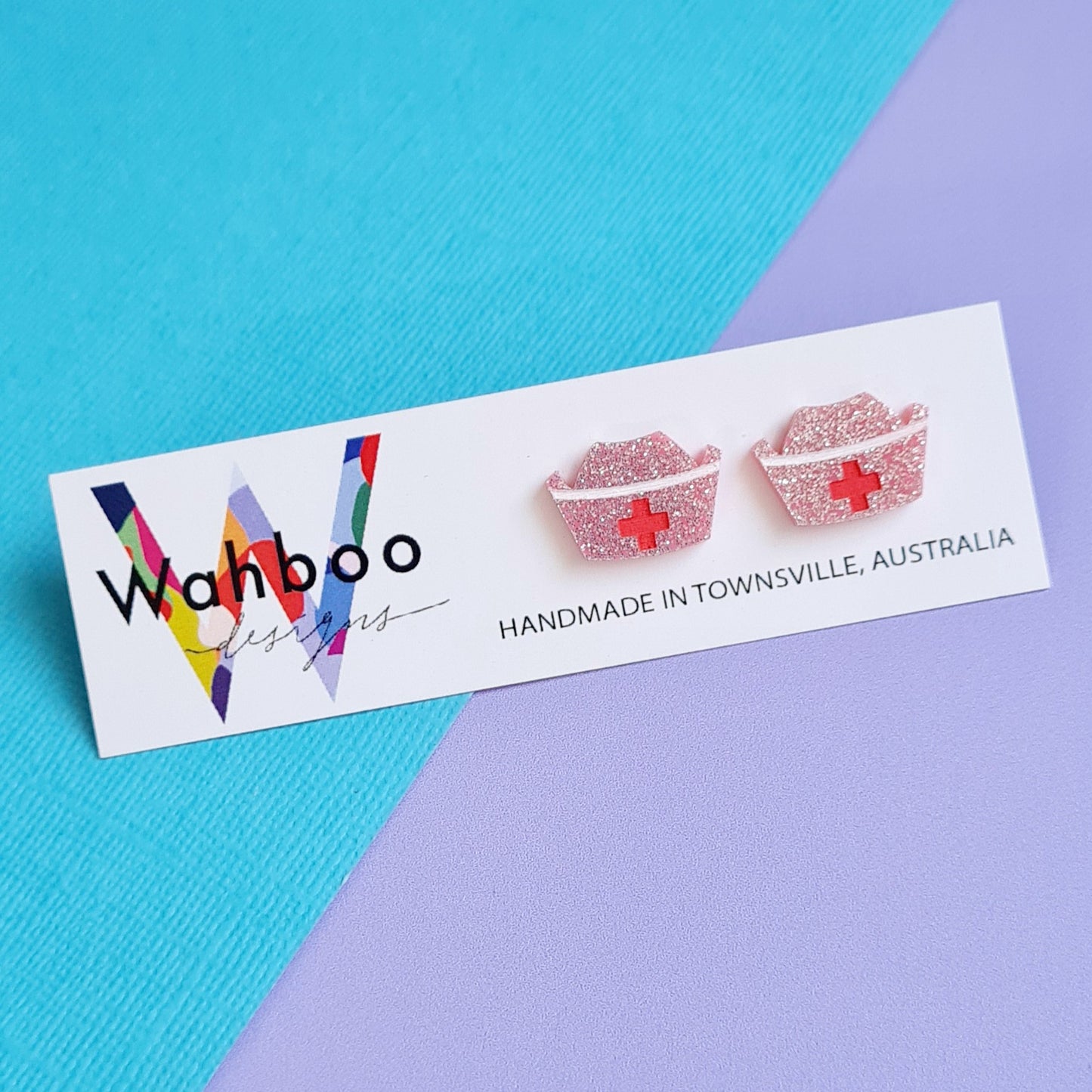 Nurse's Hat Stud Earrings