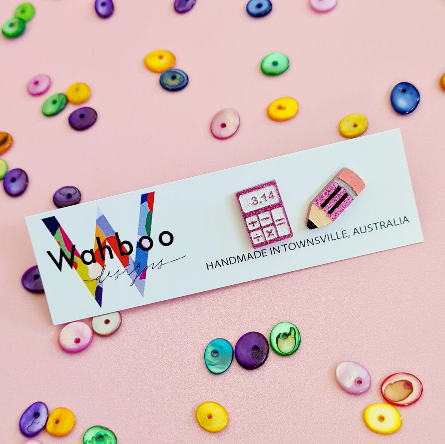 Calculator Stud Earrings