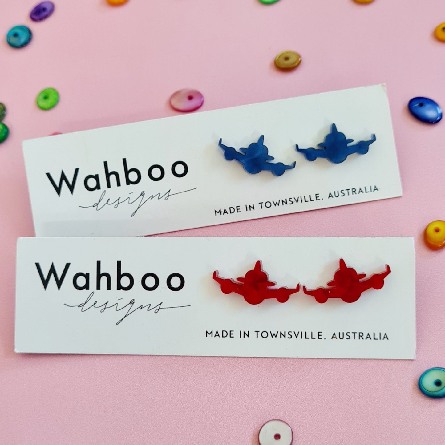 Aeroplane Stud Earrings