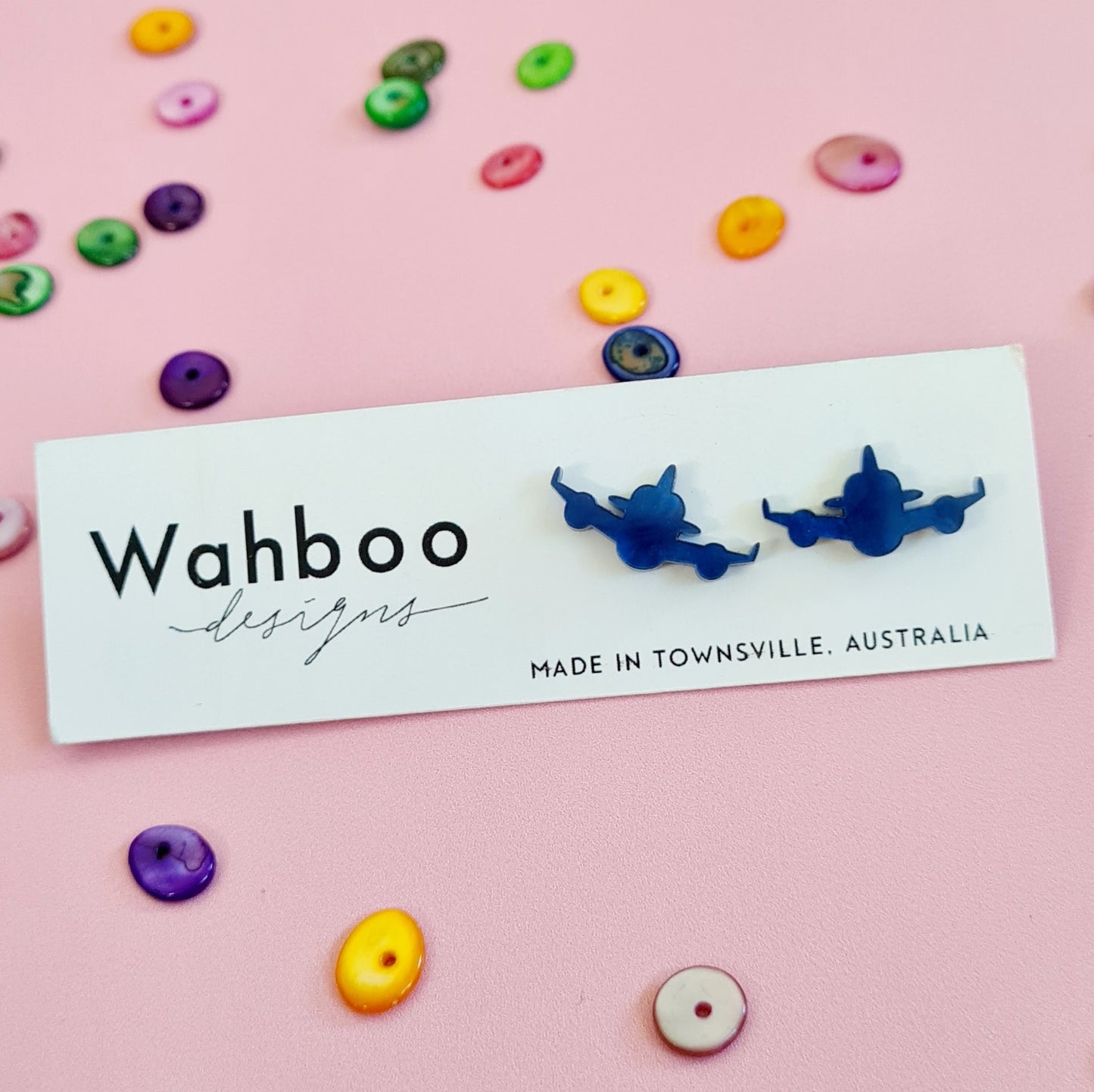 Aeroplane Stud Earrings