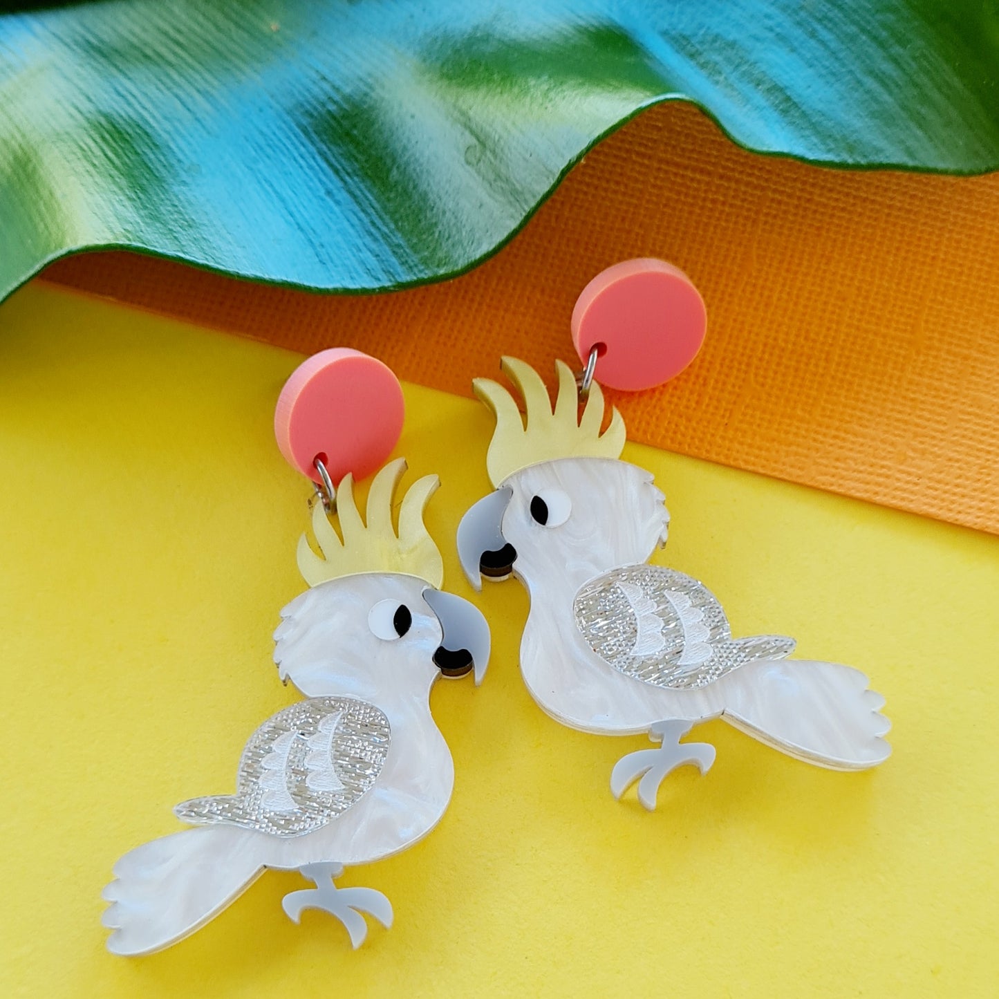 Cockatoo Dangle Earrings