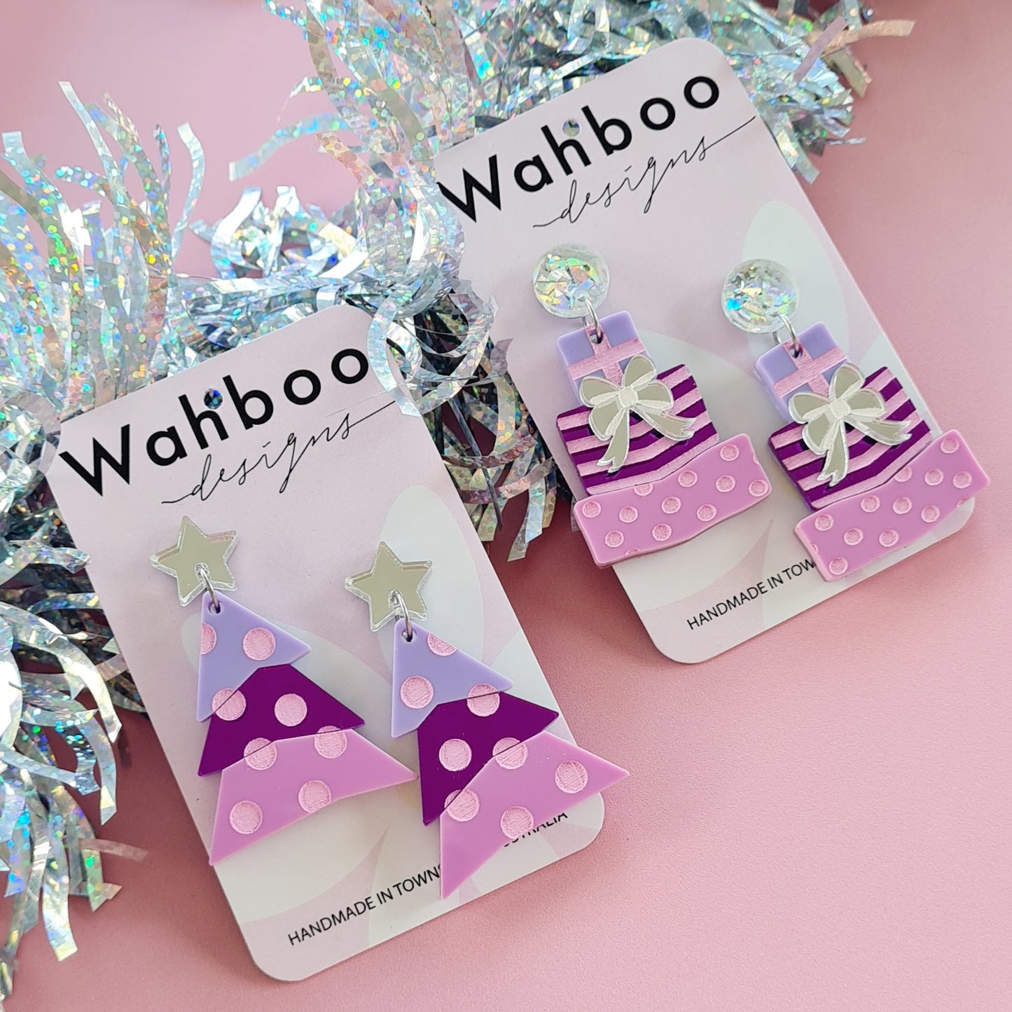 Christmas 3 Piece Tree Dangle Earrings