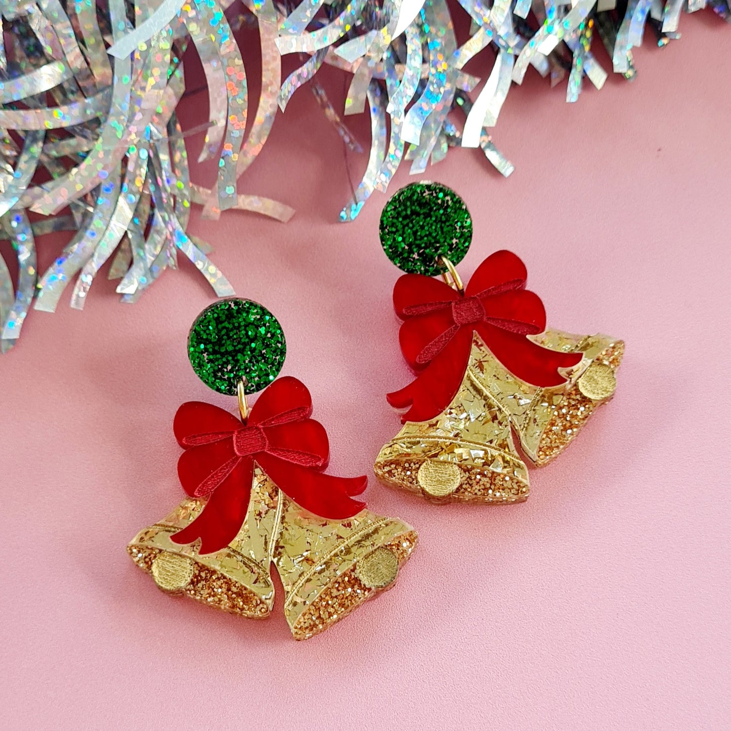 Christmas Bells Dangle Earrings