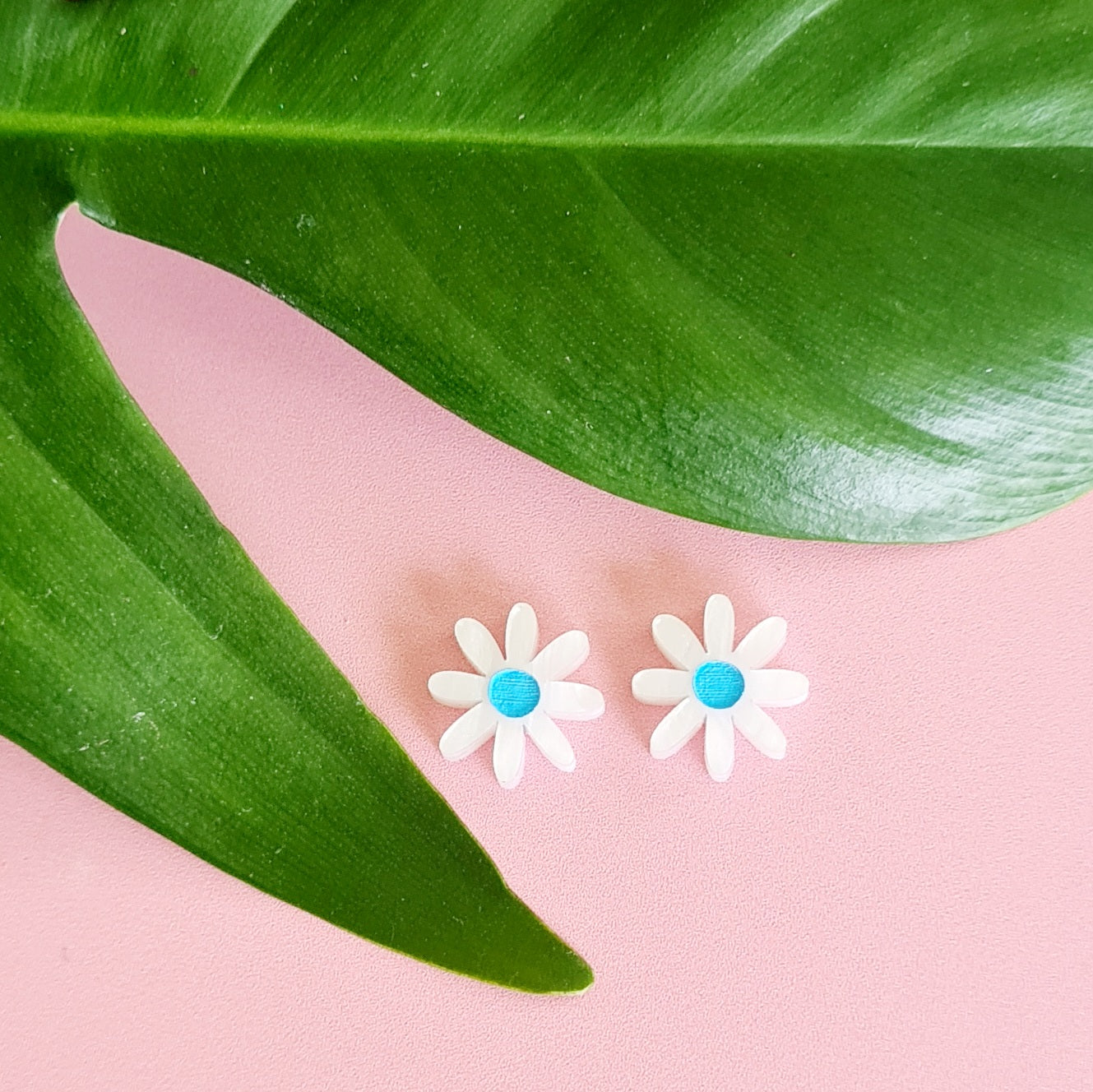 Daisy Painted Stud Earrings