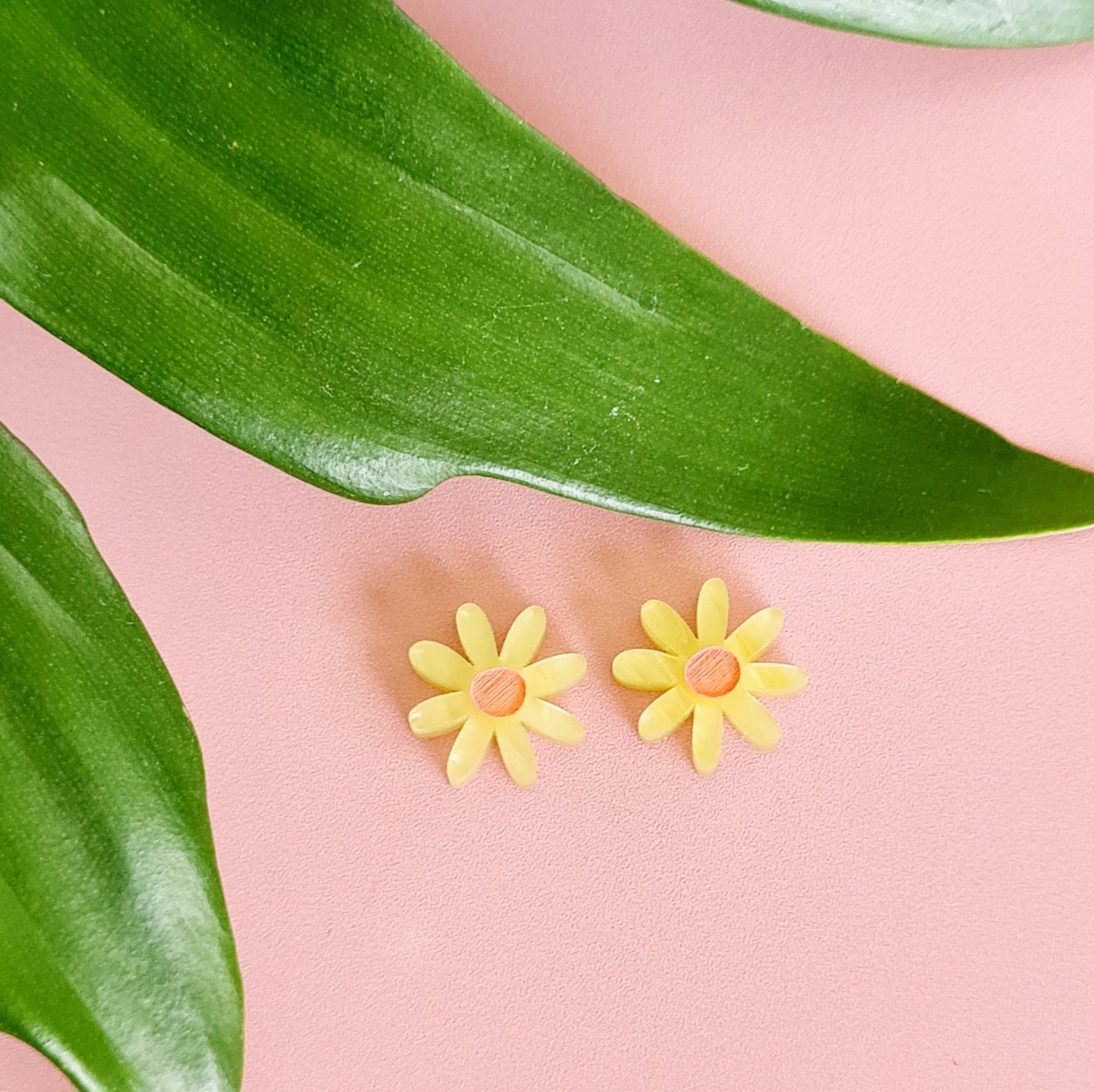 Daisy Painted Stud Earrings