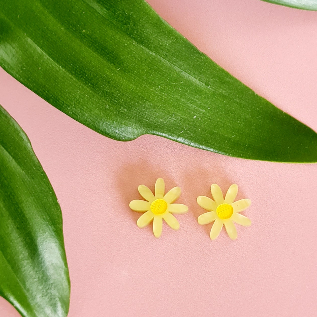 Daisy Painted Stud Earrings