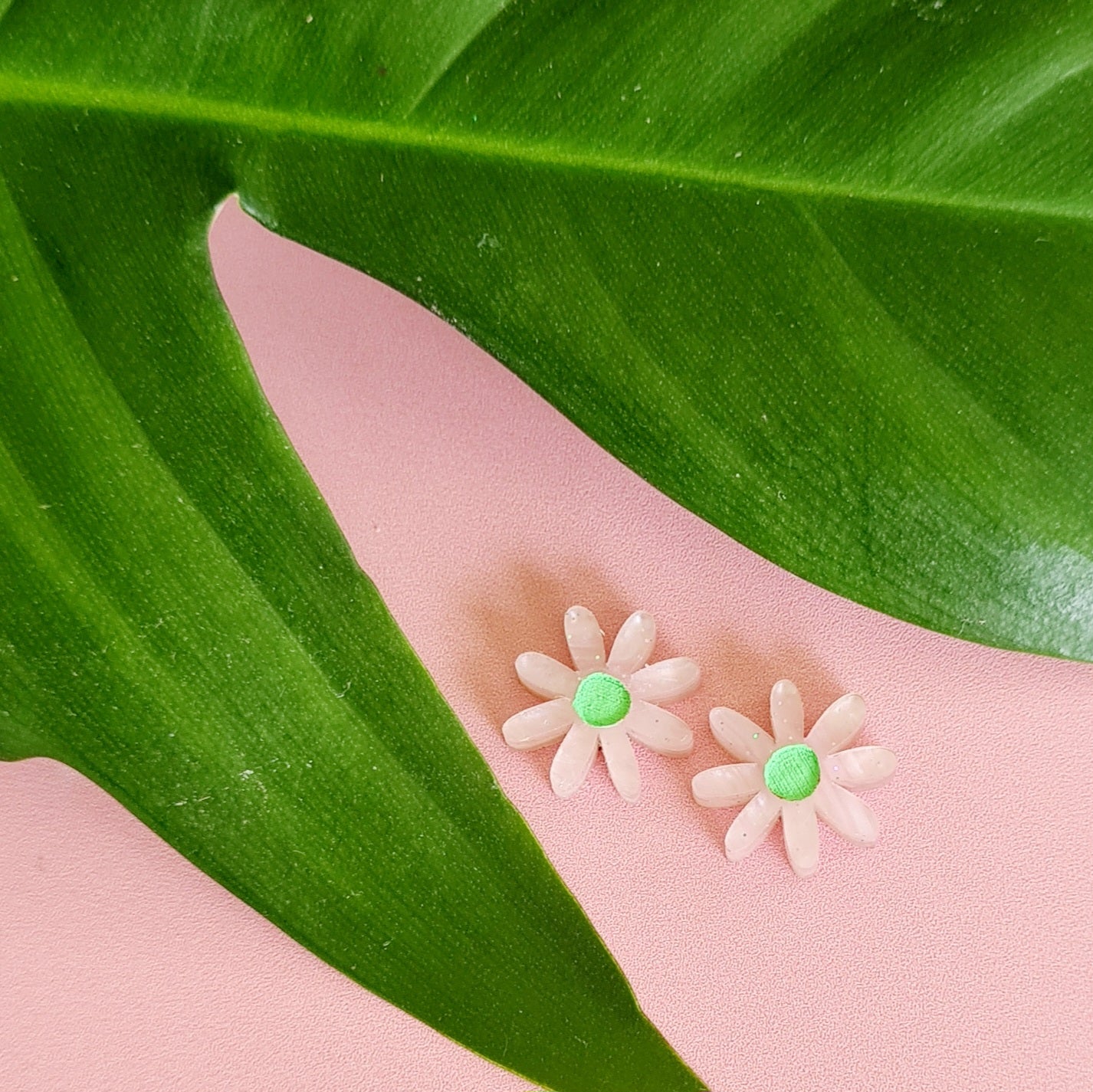 Daisy Painted Stud Earrings