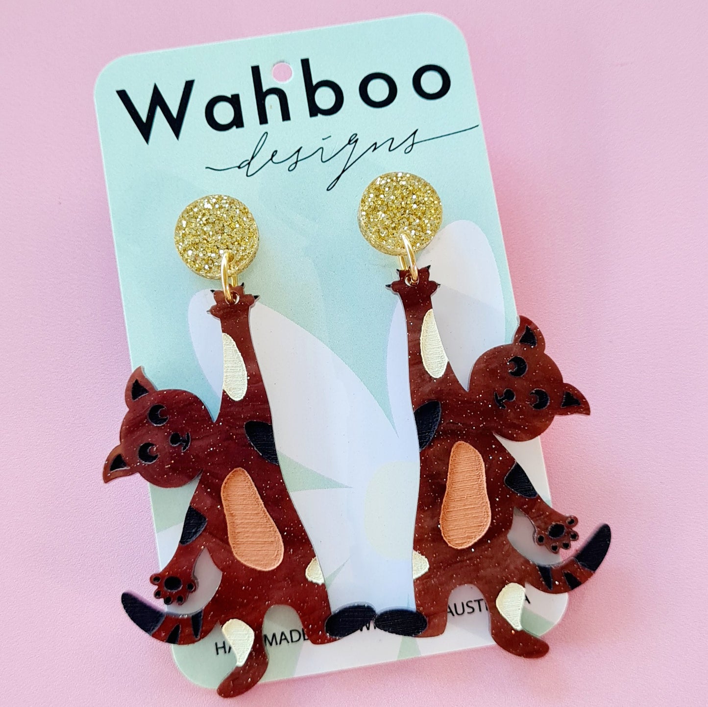 Cats Dangling Dangle Earrings