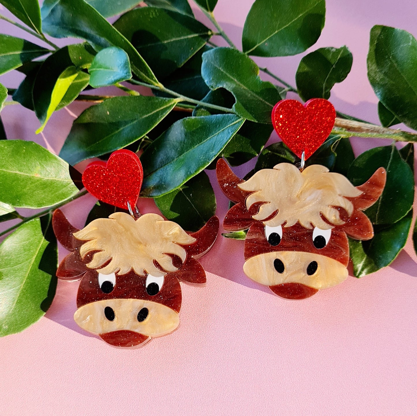 Highland Cows Dangle Earrings