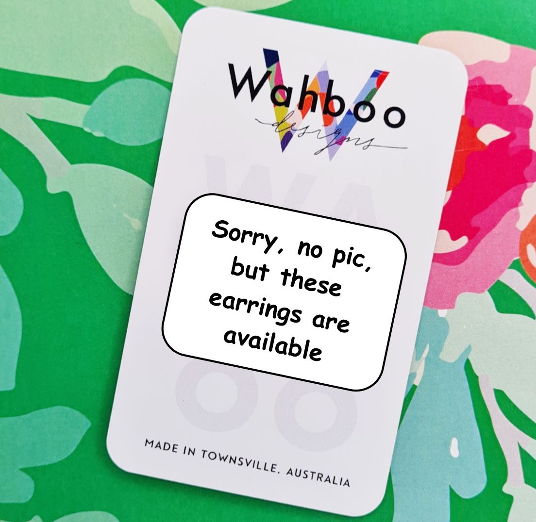 Butterfly Painted Stud Earrings