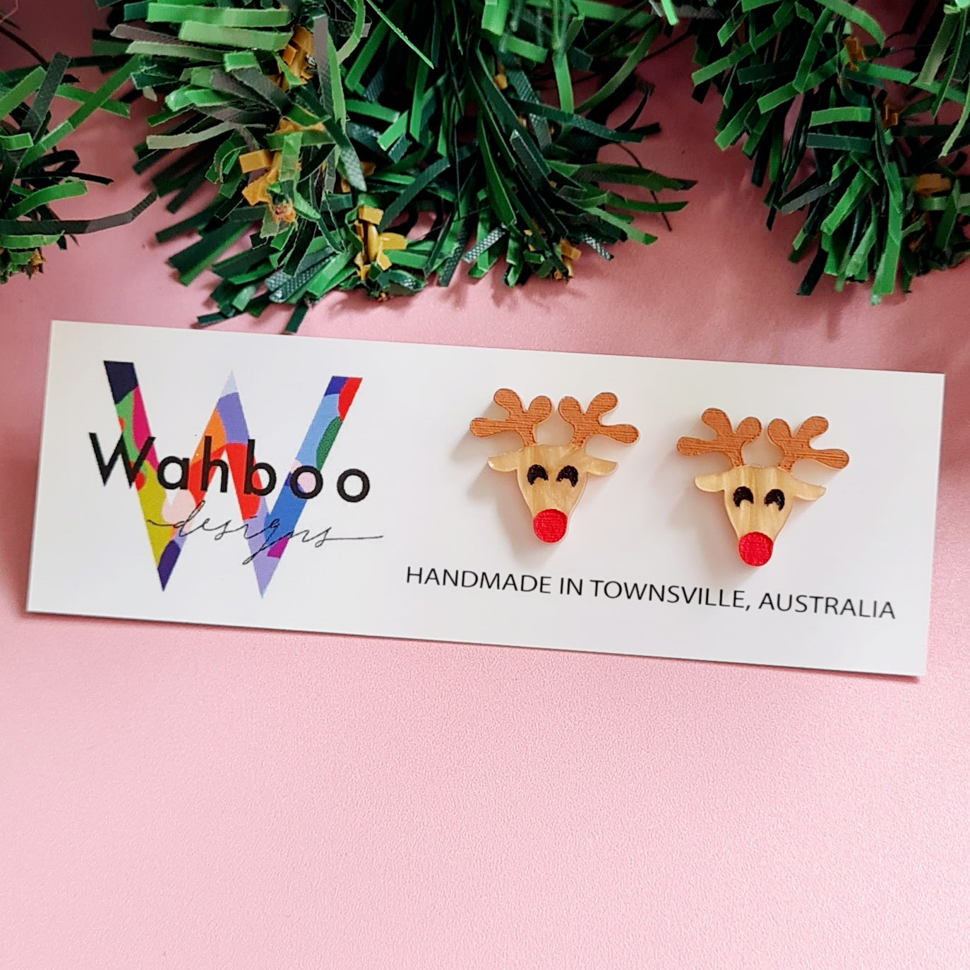 Christmas Rudolph Stud Earrings