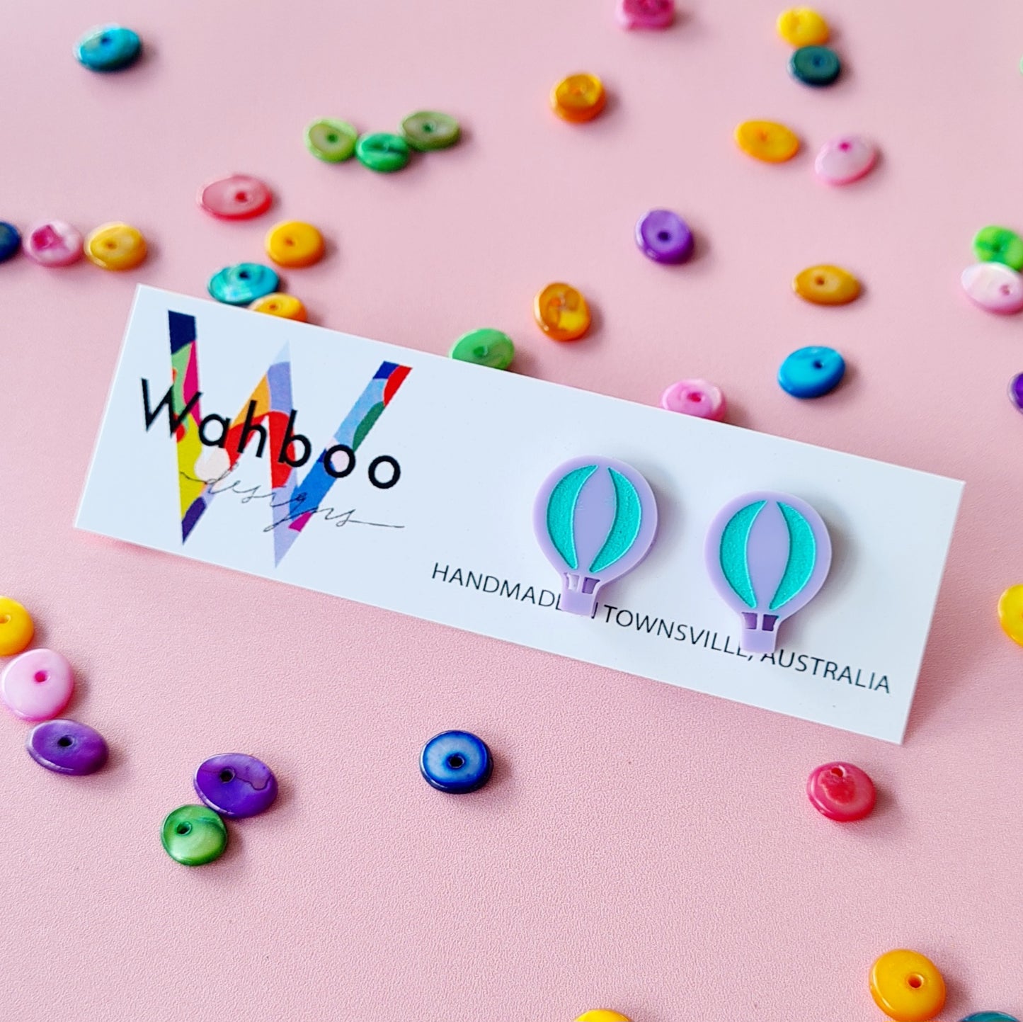 Hot Air Balloon Stud Earrings