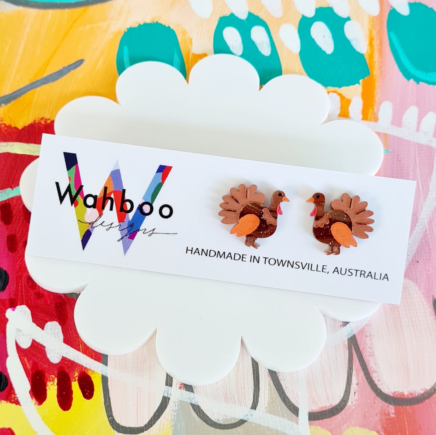 Roast Turkey Stud Earrings