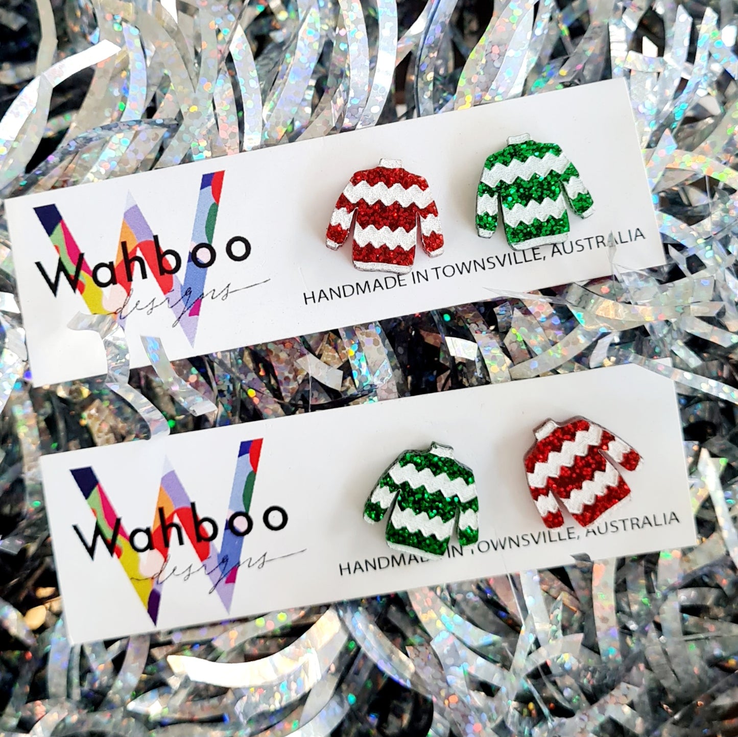 Christmas Ugly Sweater Stud Earrings