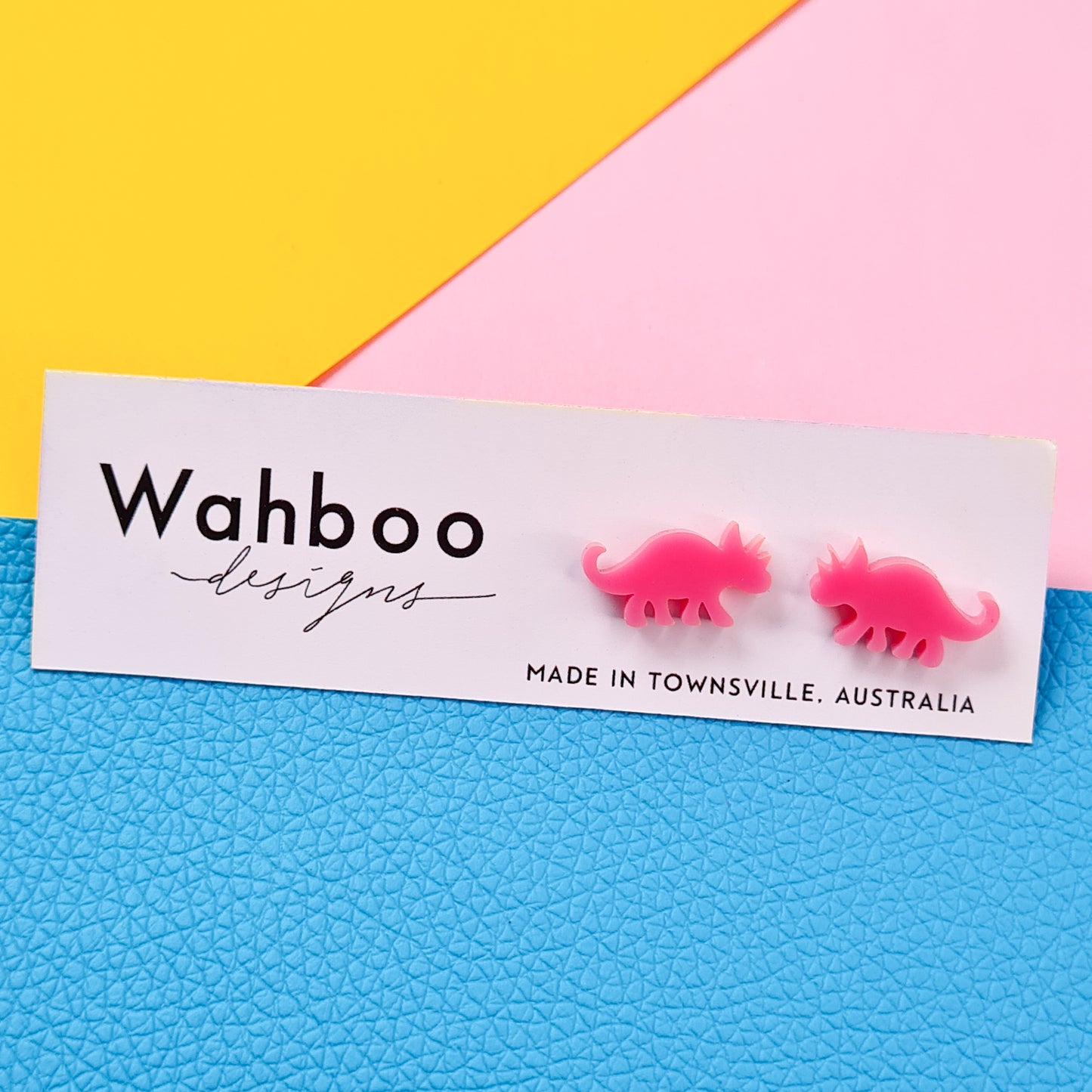 Triceratops Stud Earrings