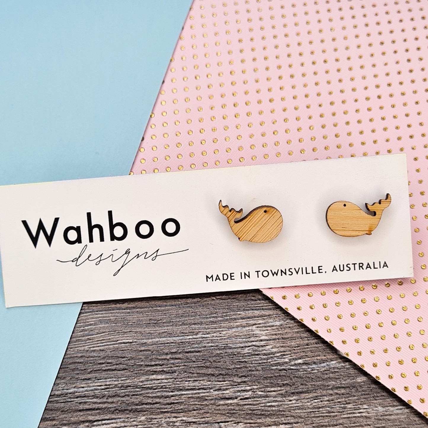 Whale Stud Earrings