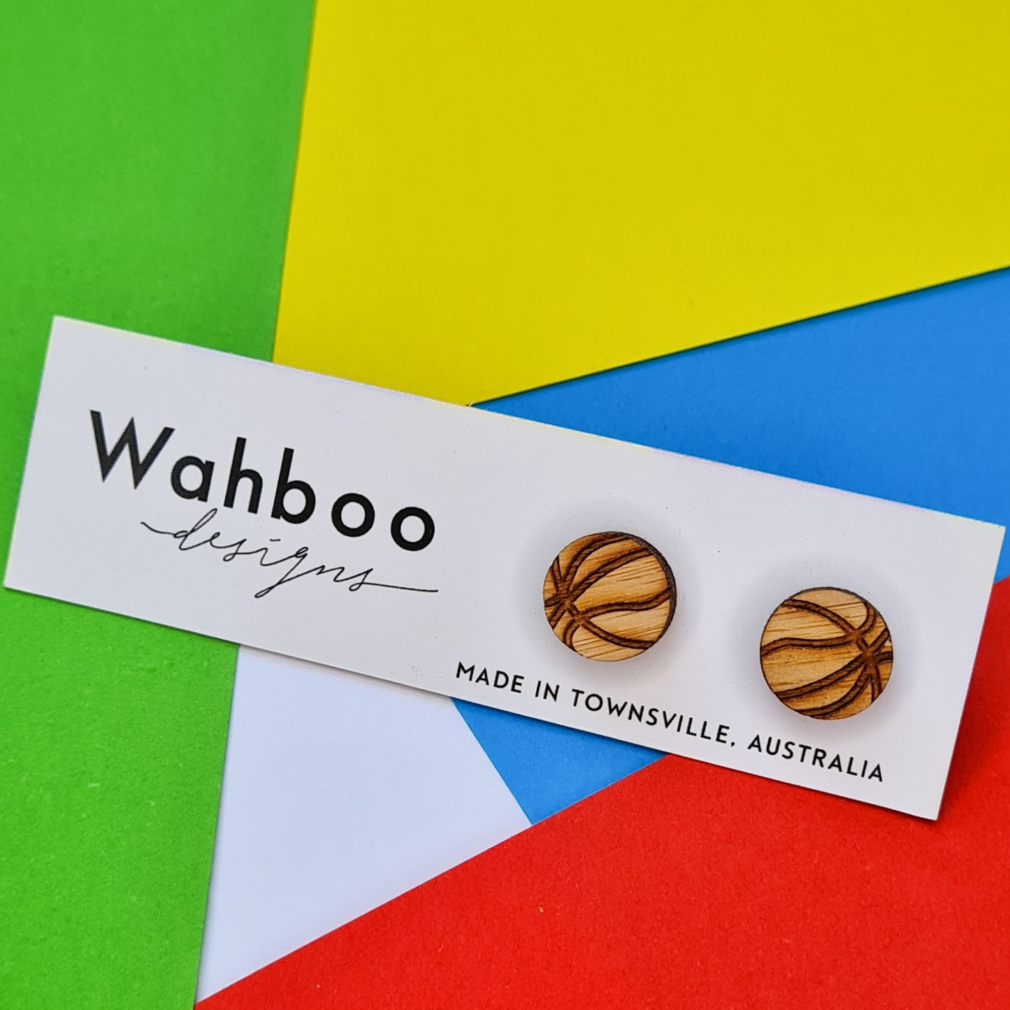 Basketball Stud Earrings
