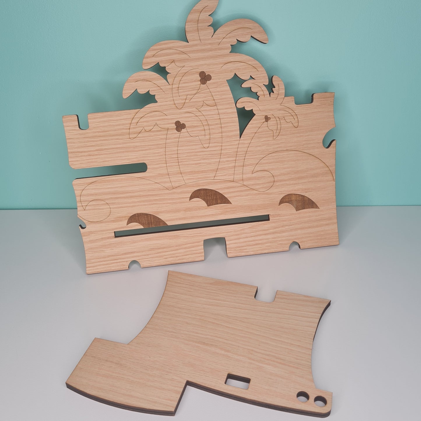 Palm Trees & Island Phone Stand & Organiser