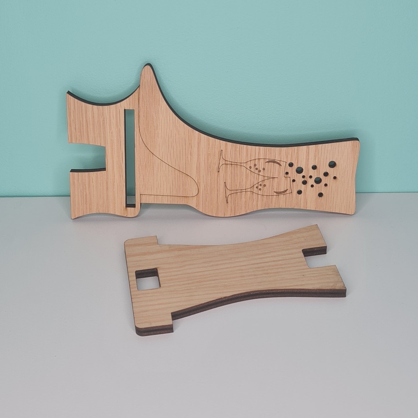 Boot and Champagne Mobile Phone Stand