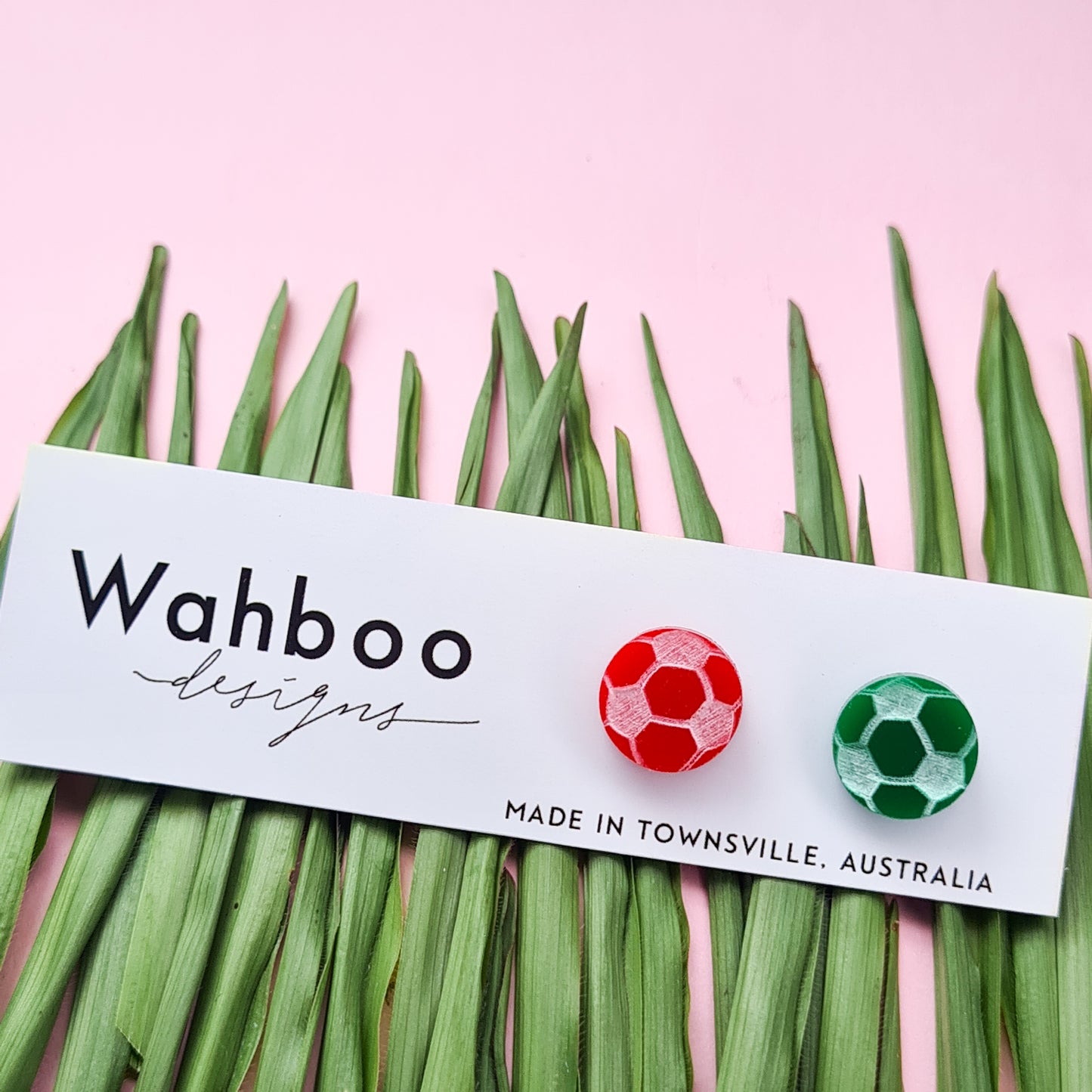 Soccer Football Stud Earrings