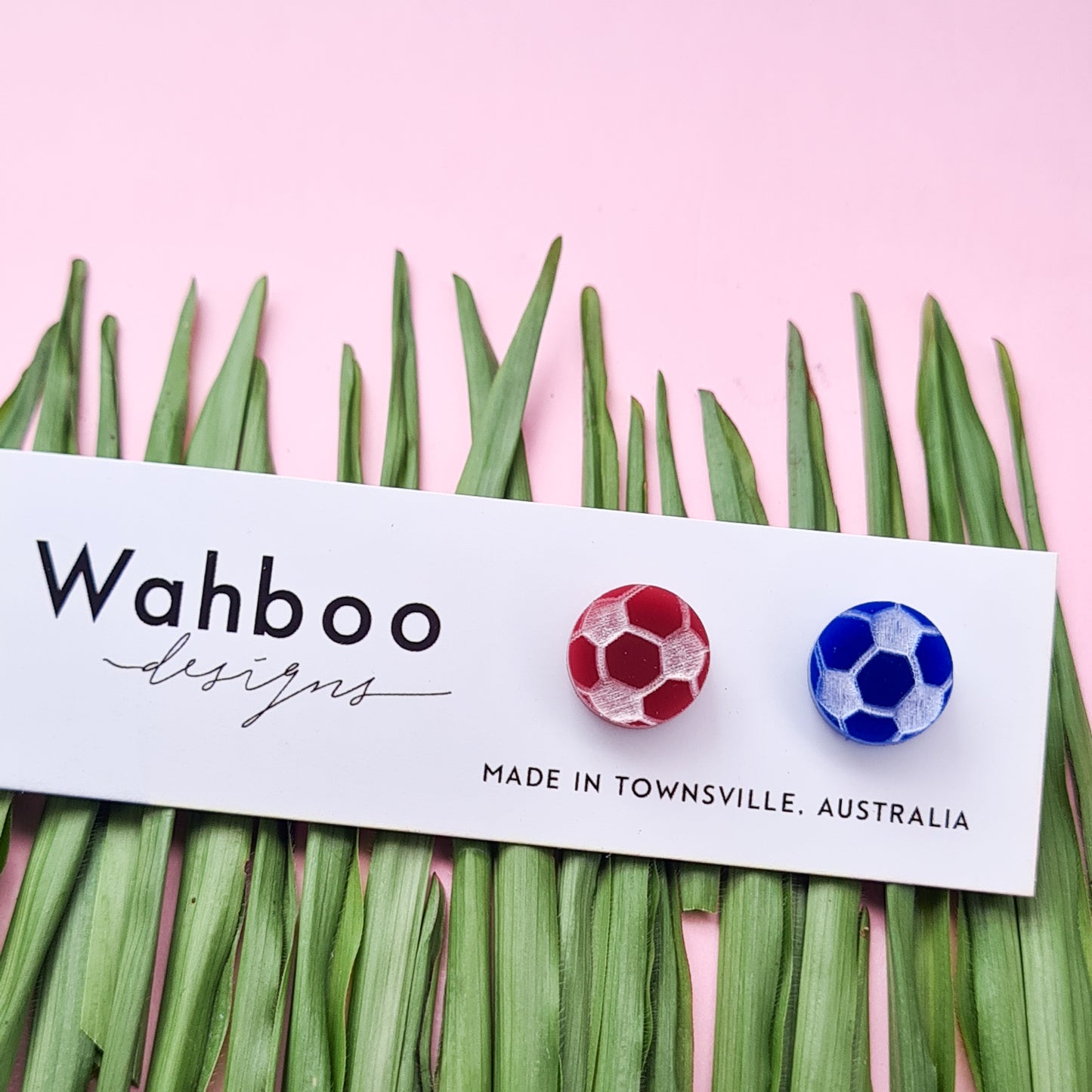 Soccer Football Stud Earrings
