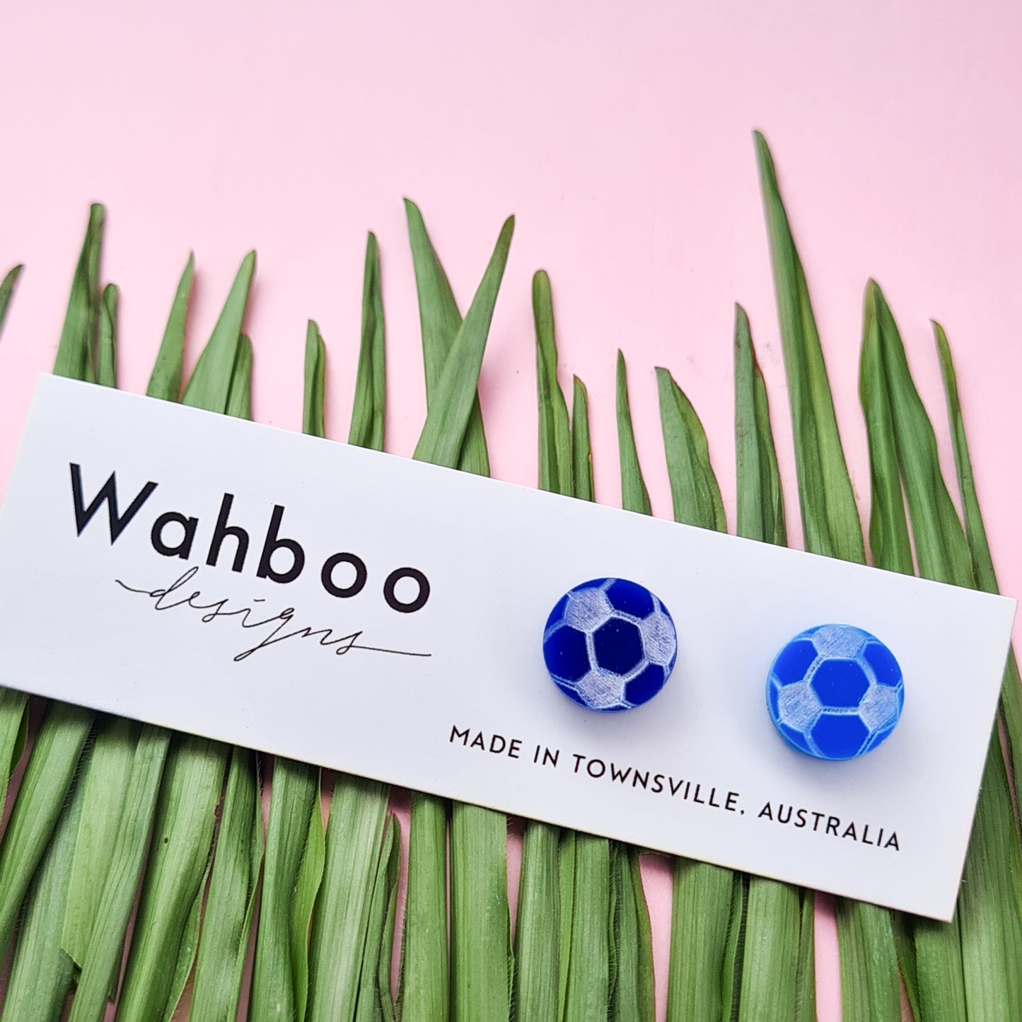 Soccer Football Stud Earrings