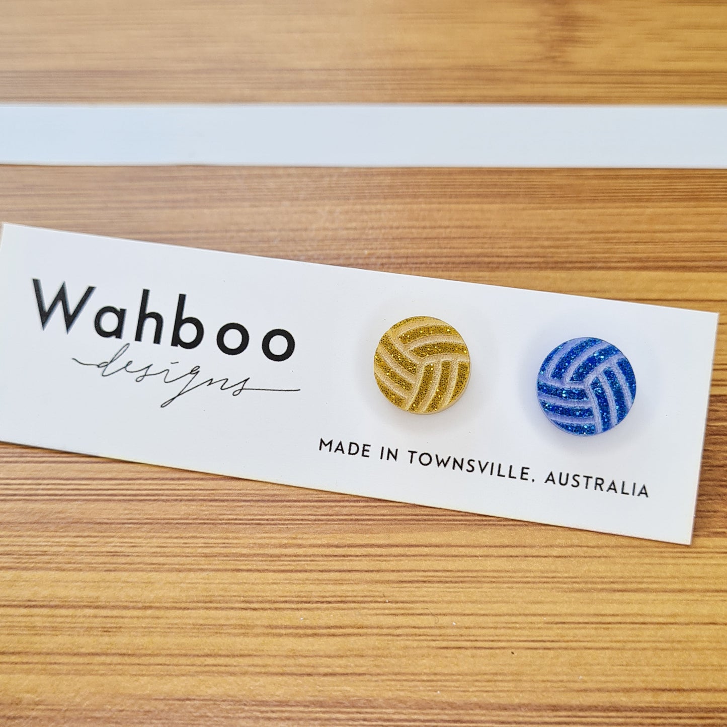 Volleyball Stud Earrings