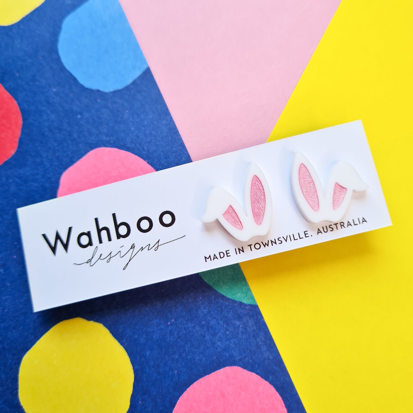 Easter Bunny Ears Stud Earrings