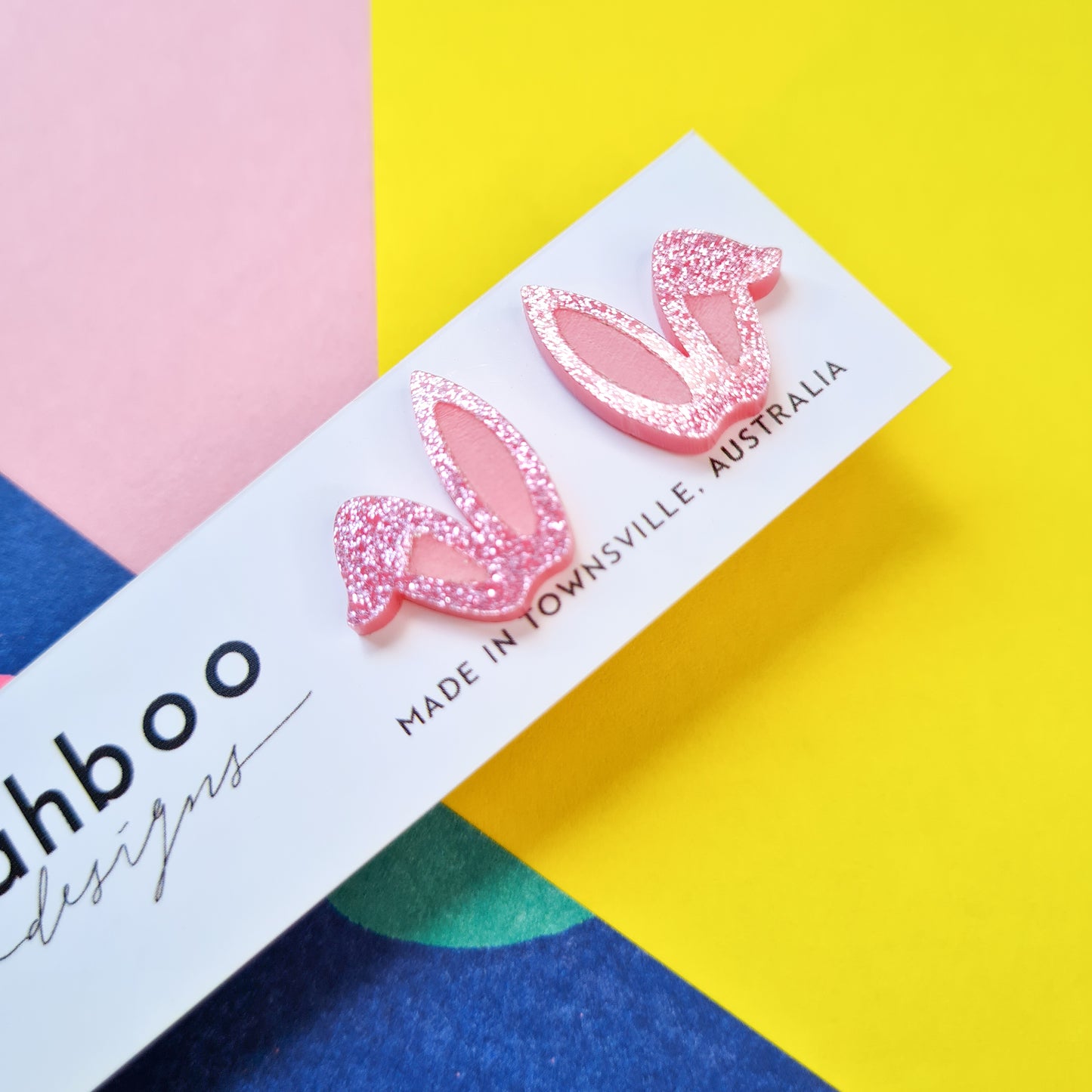 Easter Bunny Ears Stud Earrings