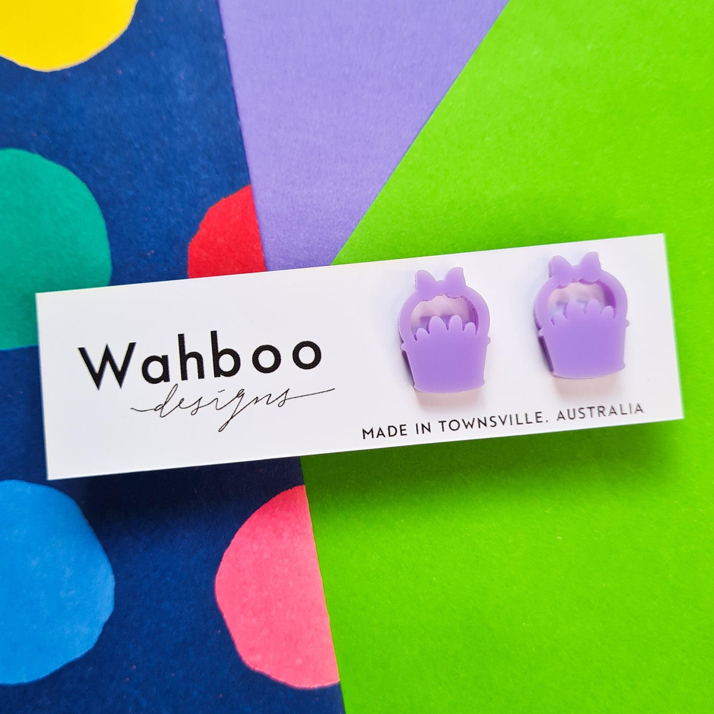 Easter Egg Basket Stud Earrings