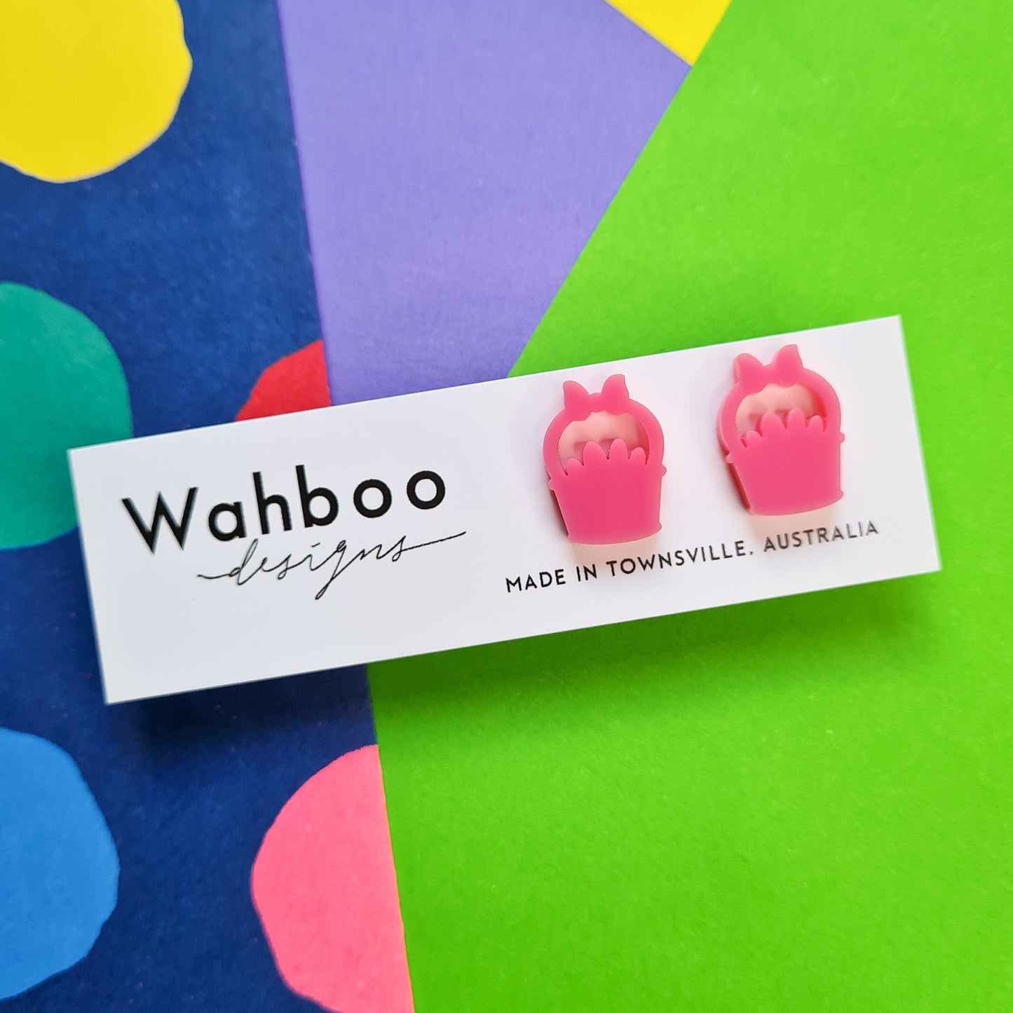 Easter Egg Basket Stud Earrings