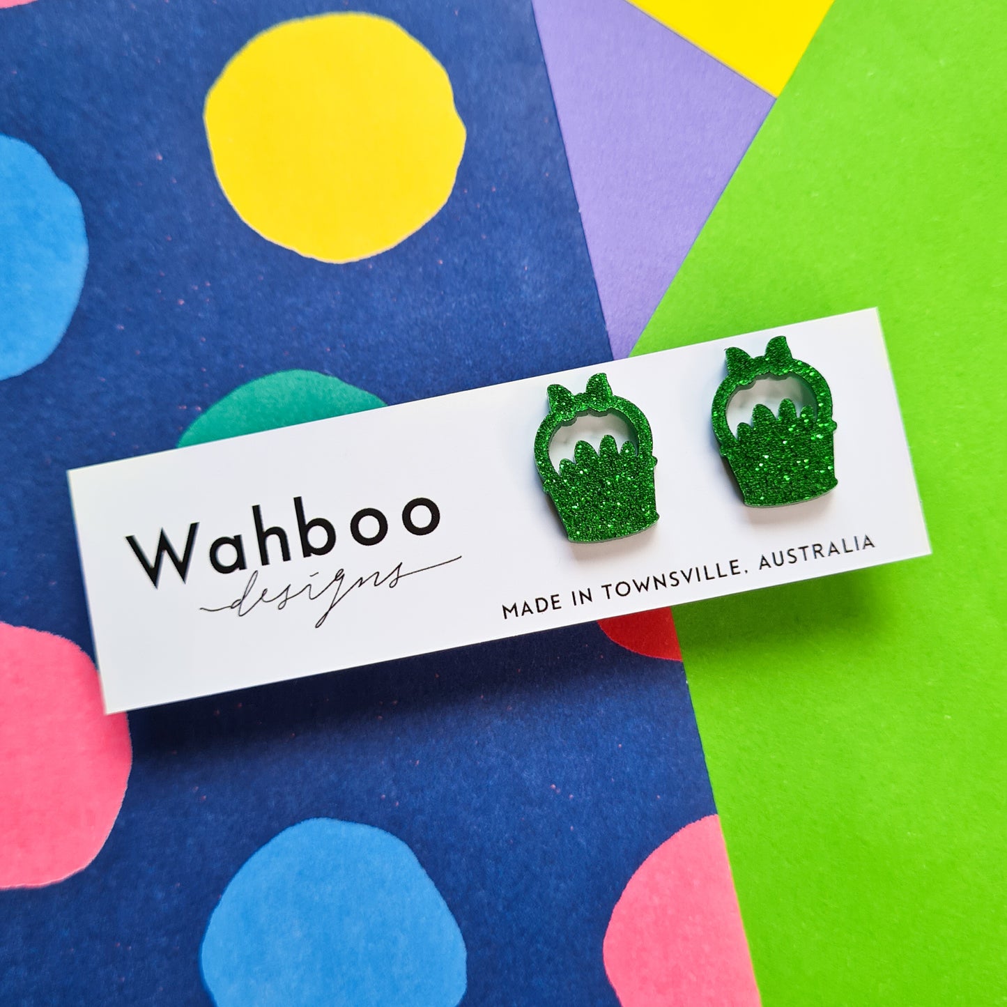 Easter Egg Basket Stud Earrings