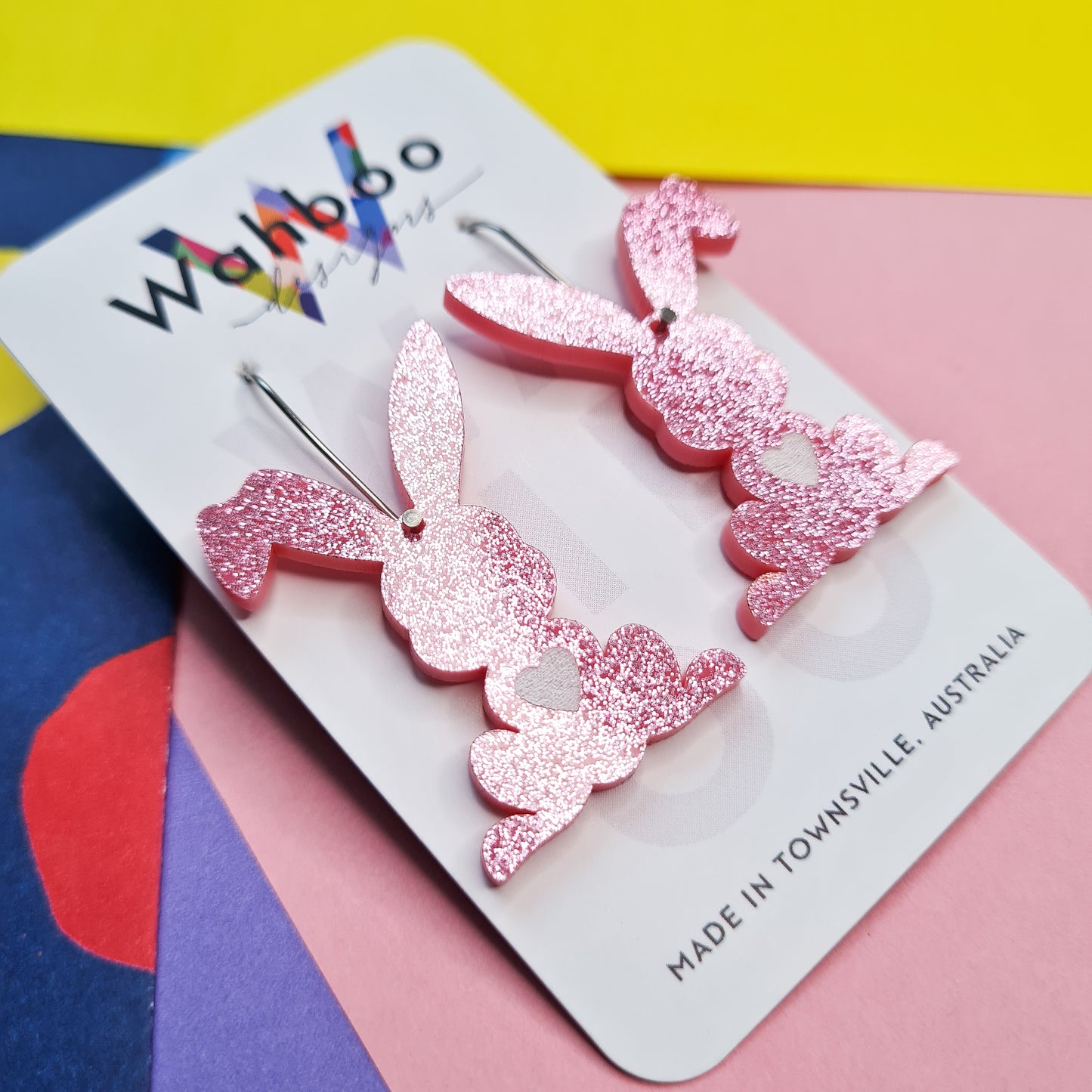 Easter Bunny Dangle Earrings