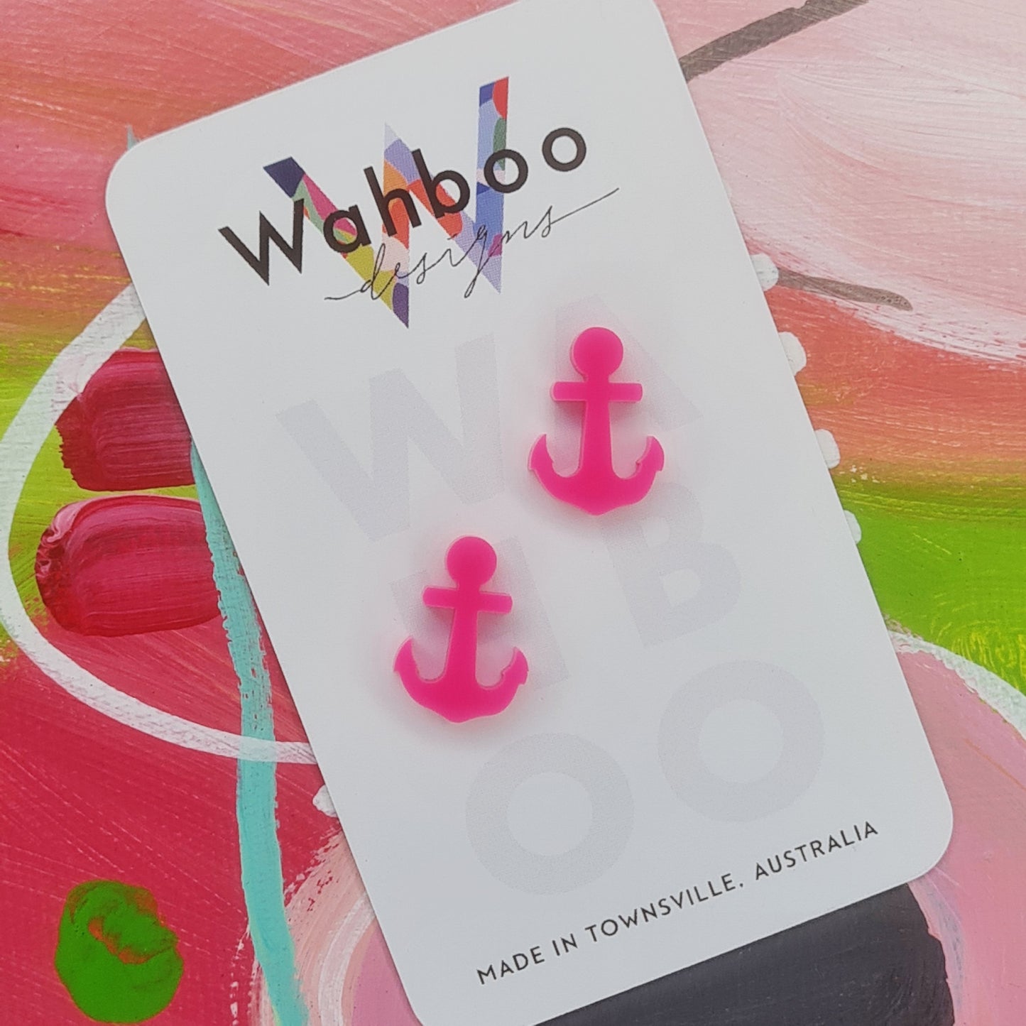 Anchor Stud Earrings