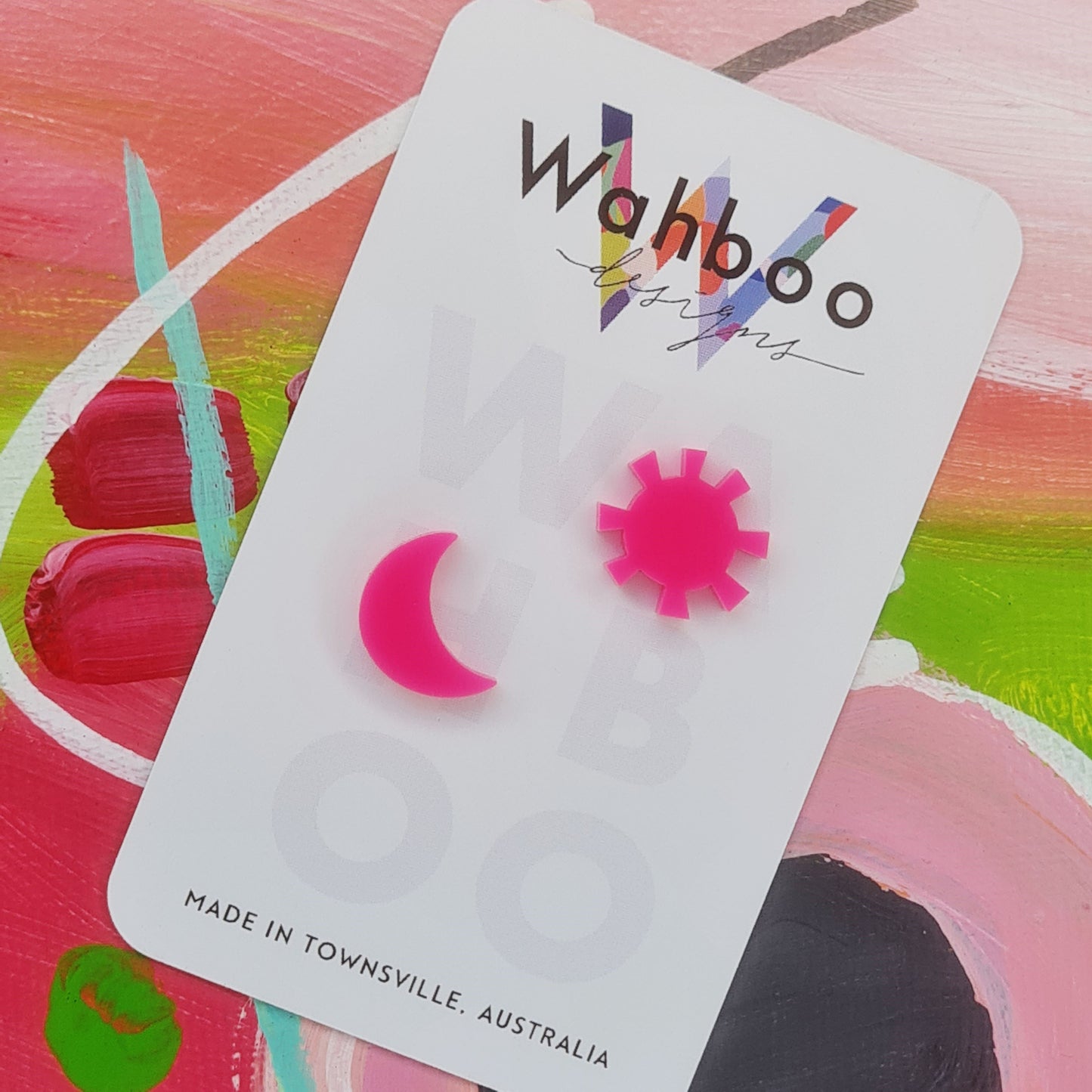 Sun & Moon Stud Earrings