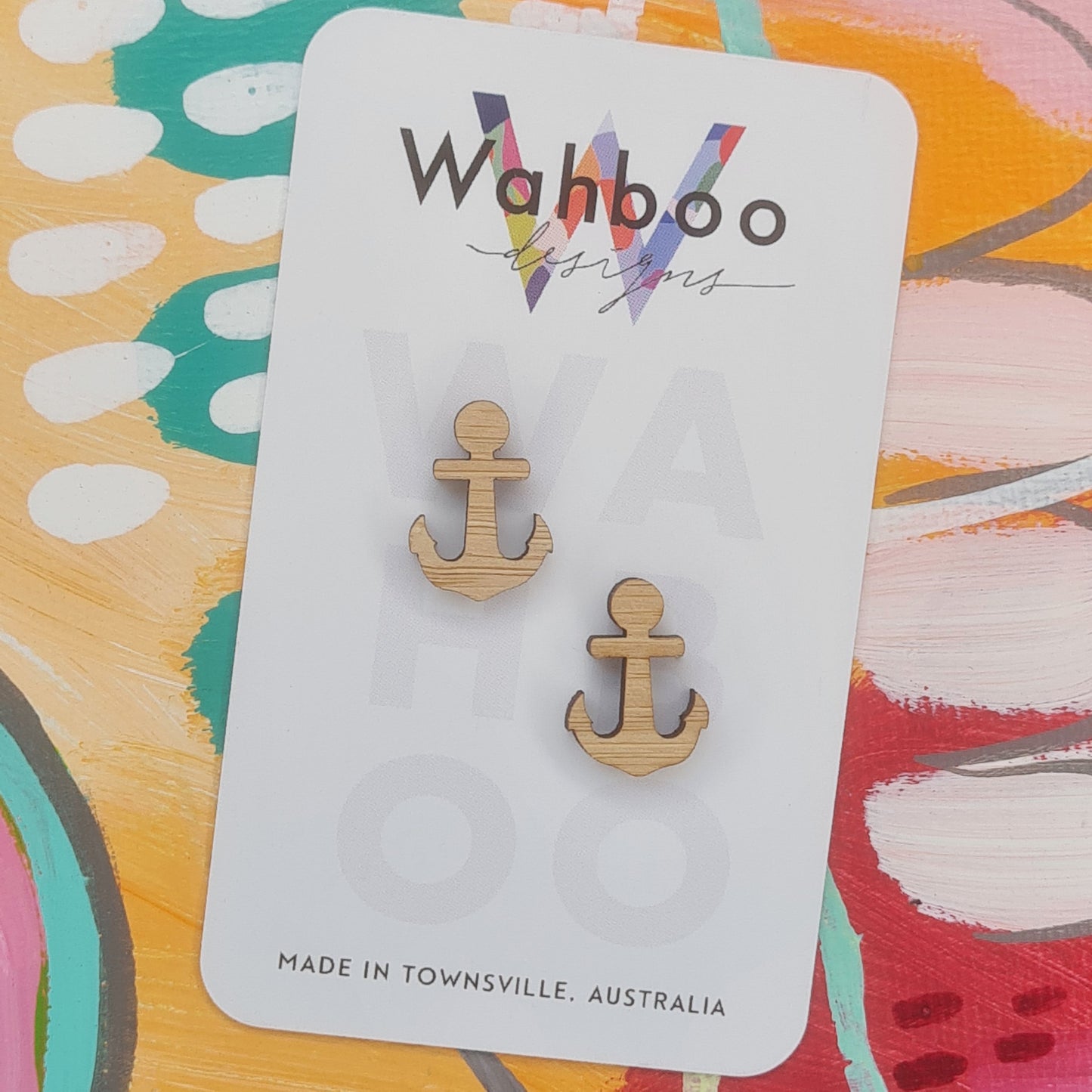 Anchor Stud Earrings