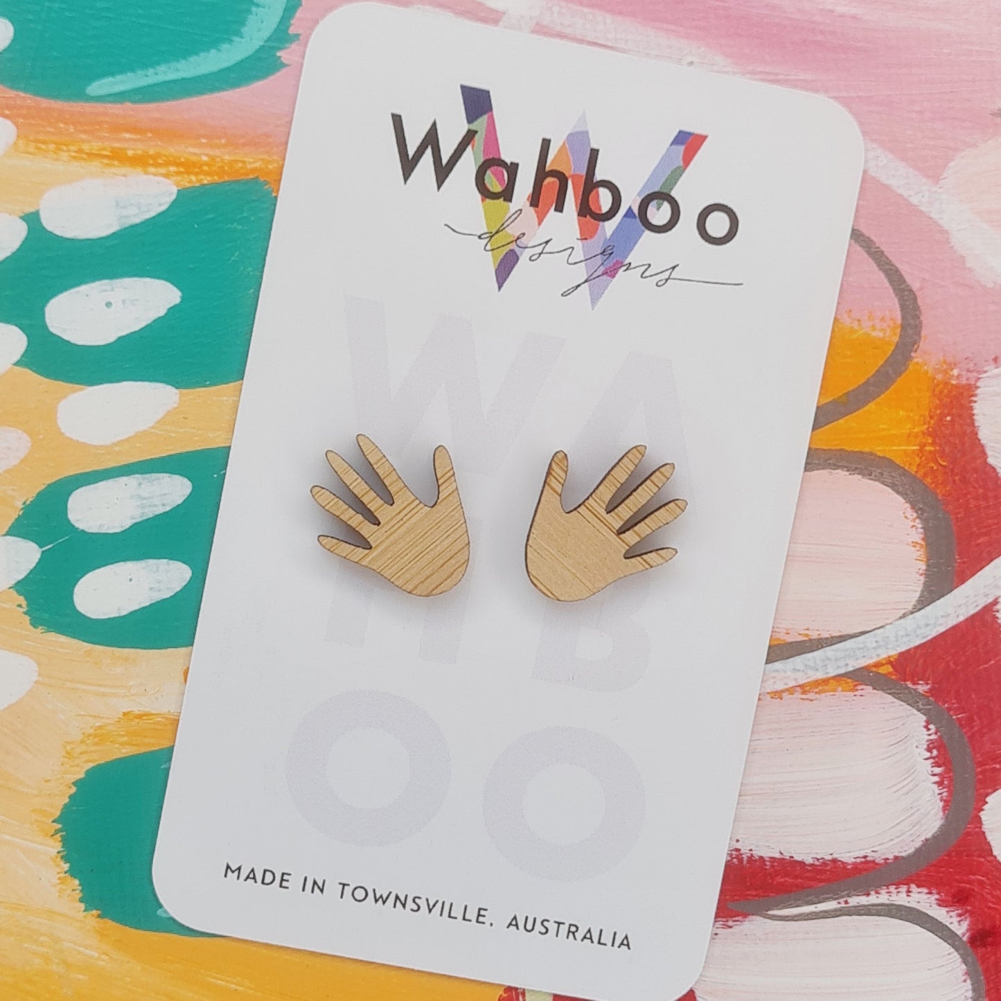 Hand Stud Earrings