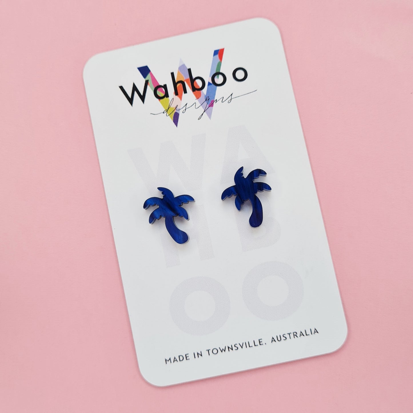Palm Tree Stud Earrings
