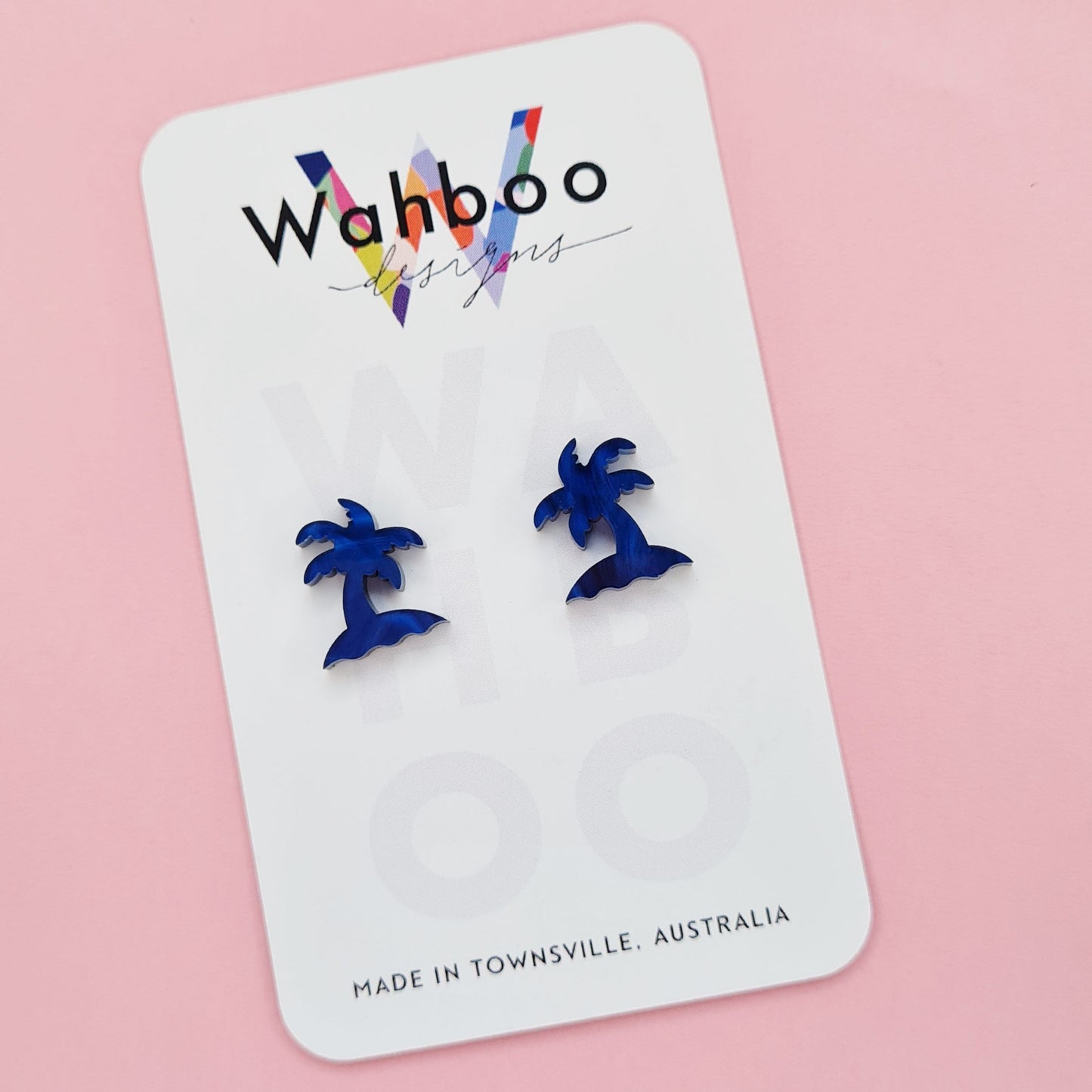 Palm Tree Stud Earrings