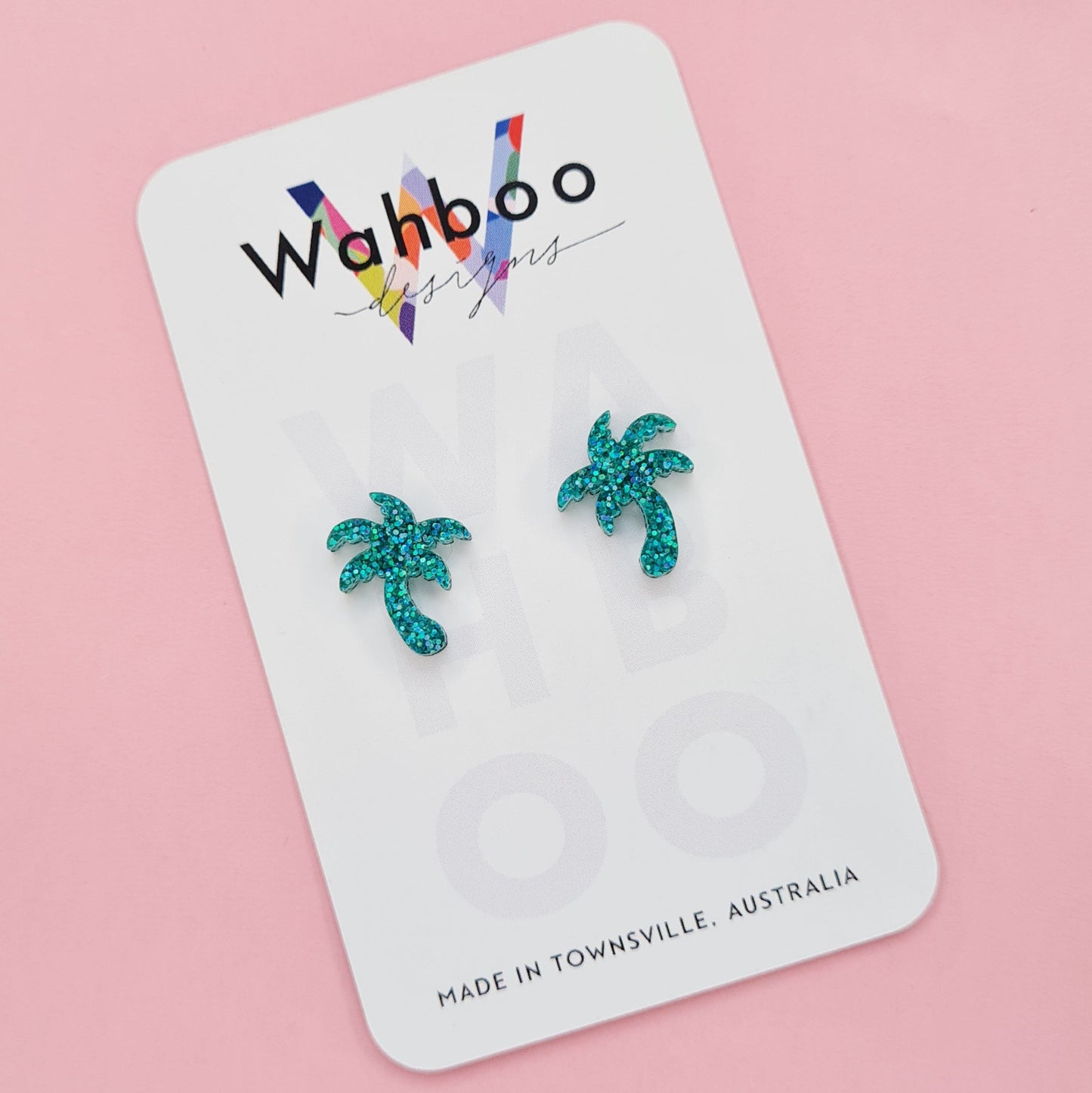Palm Tree Stud Earrings