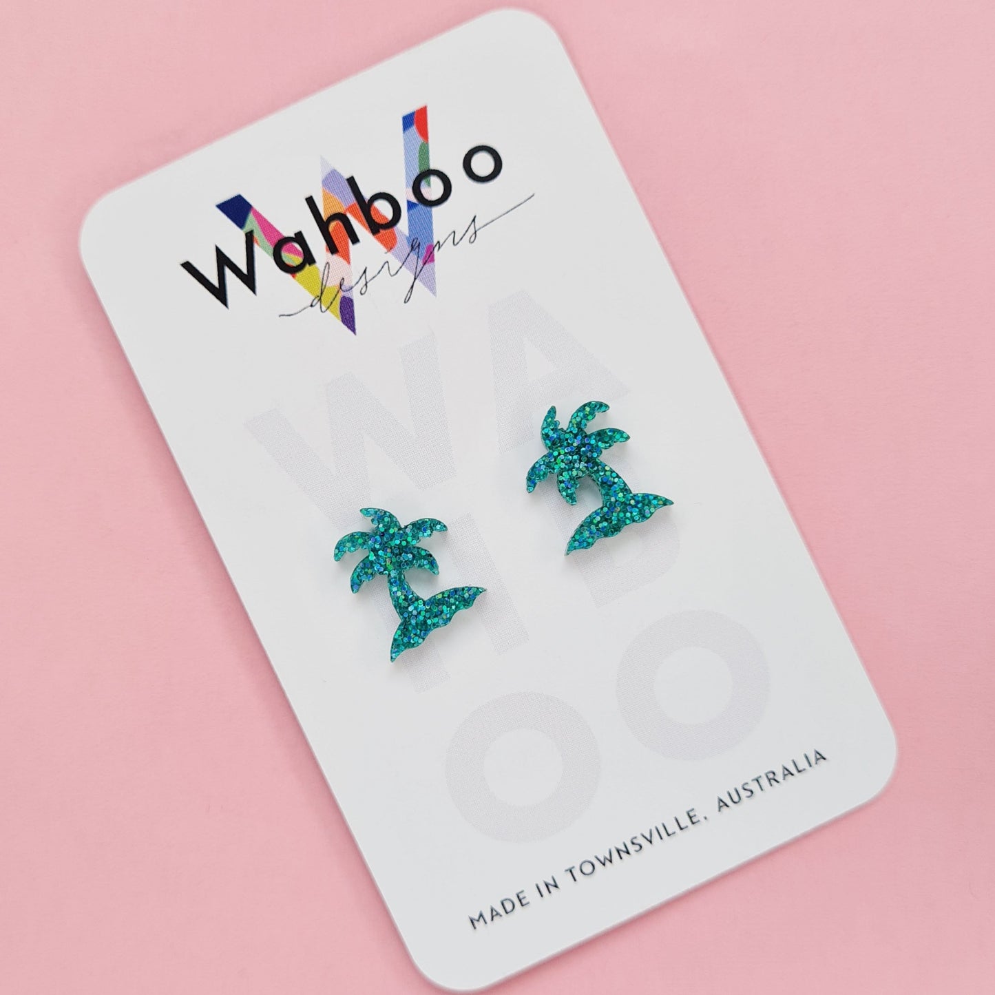 Palm Tree Stud Earrings