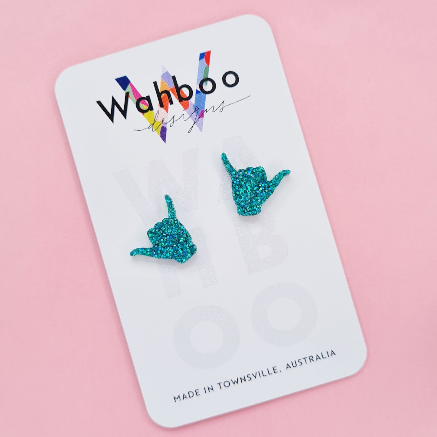 Shaka Hand Stud Earrings