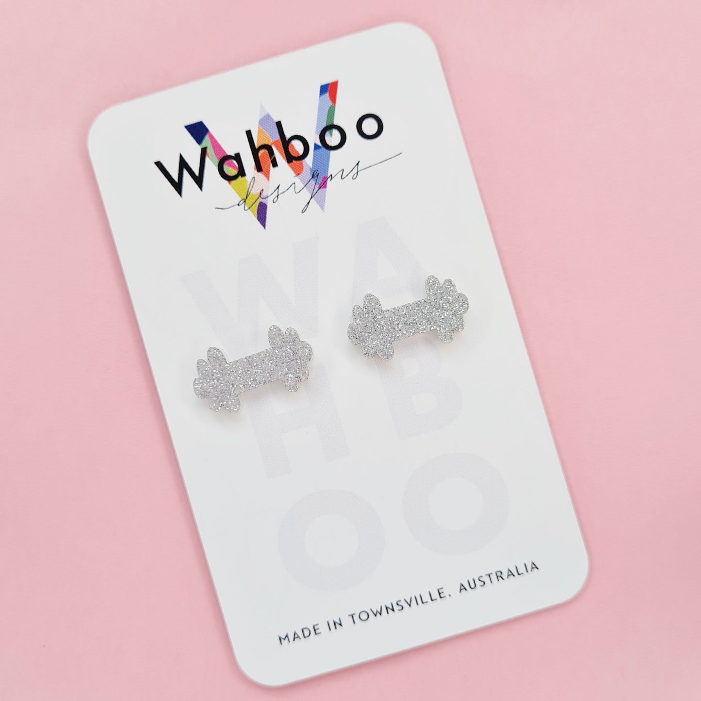 Dumbbell Stud Earrings