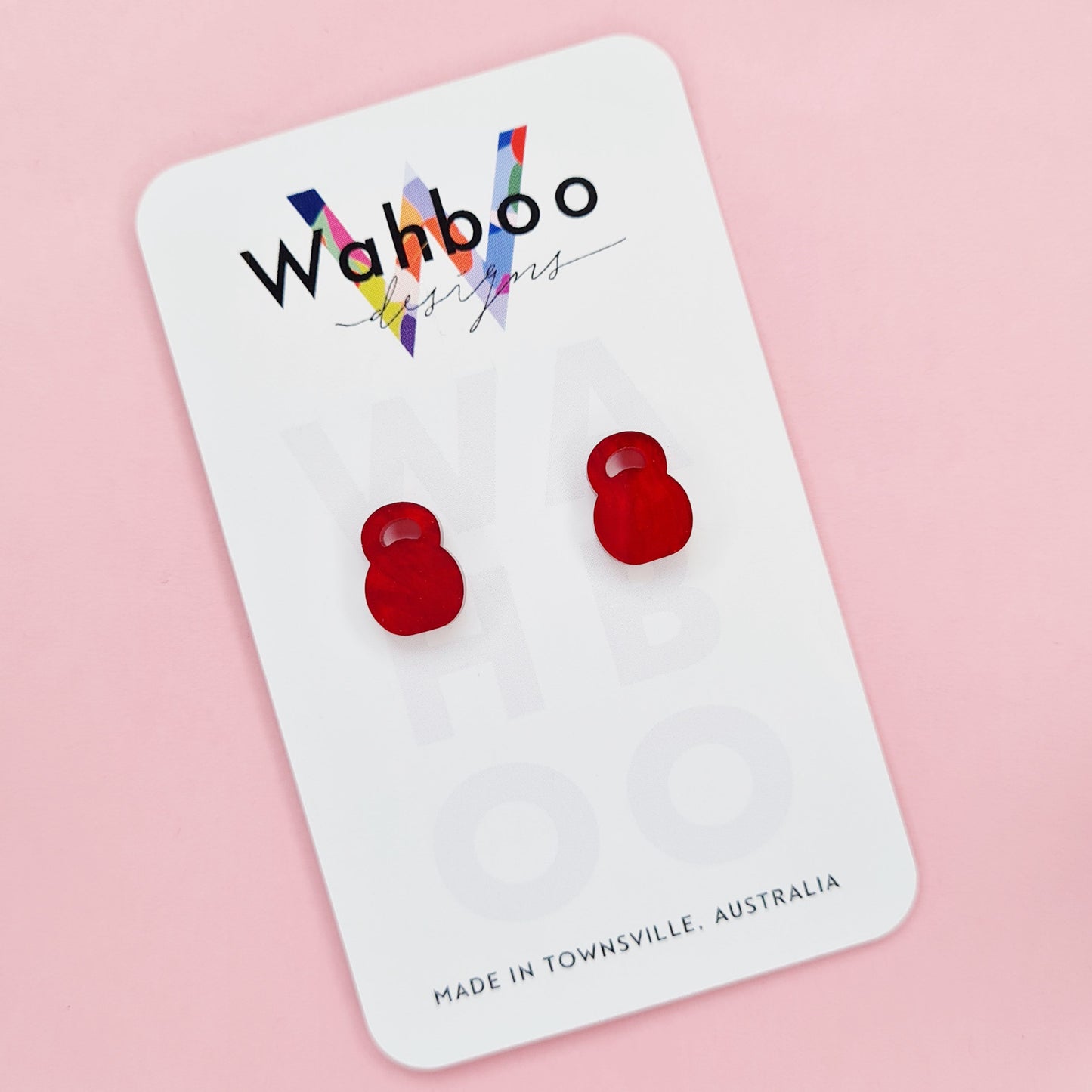 Kettlebell Stud Earrings