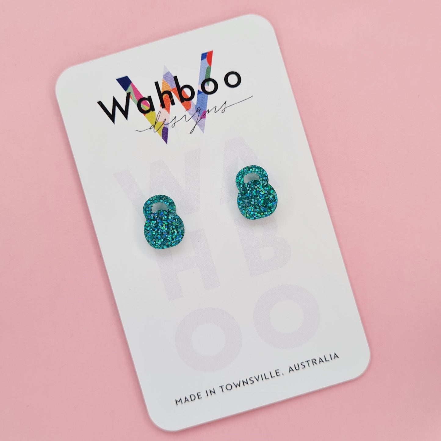 Kettlebell Stud Earrings