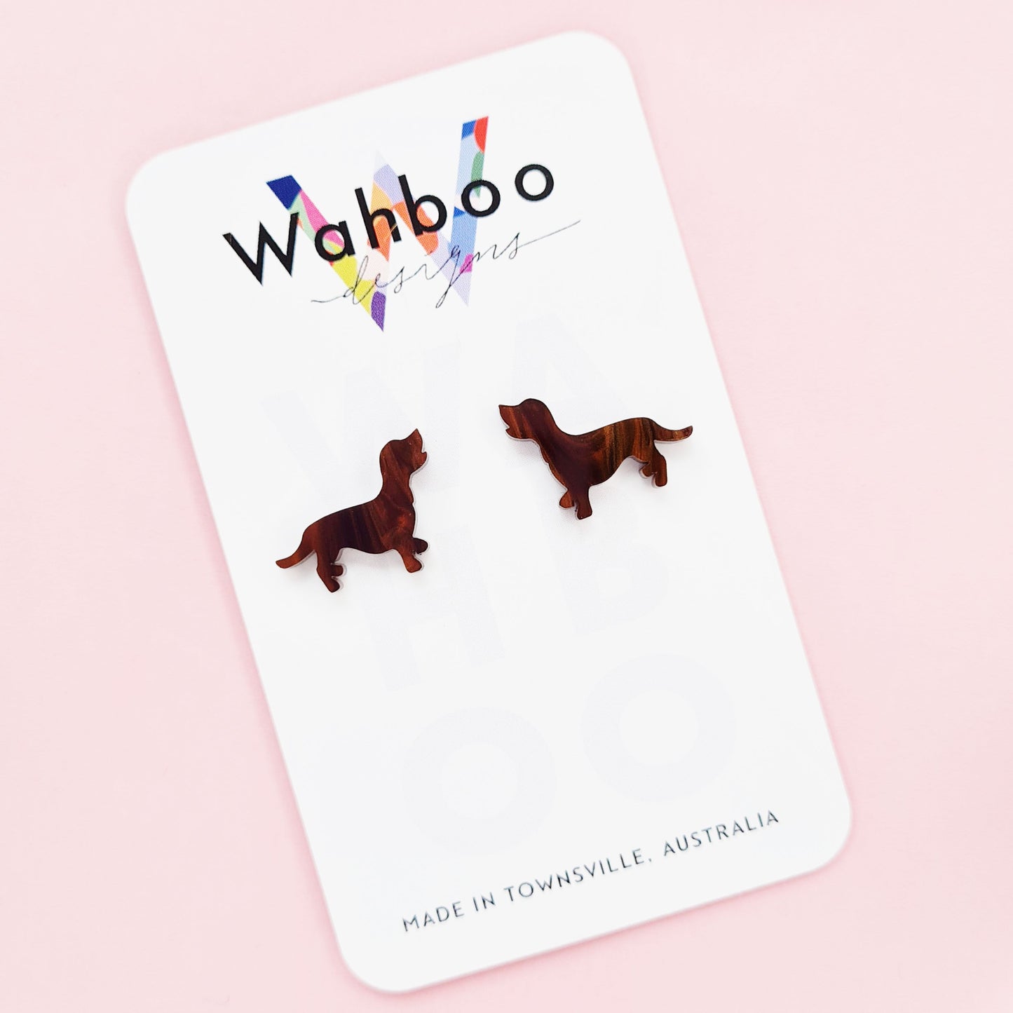 Dachshund Sausuage Dog Stud Earrings