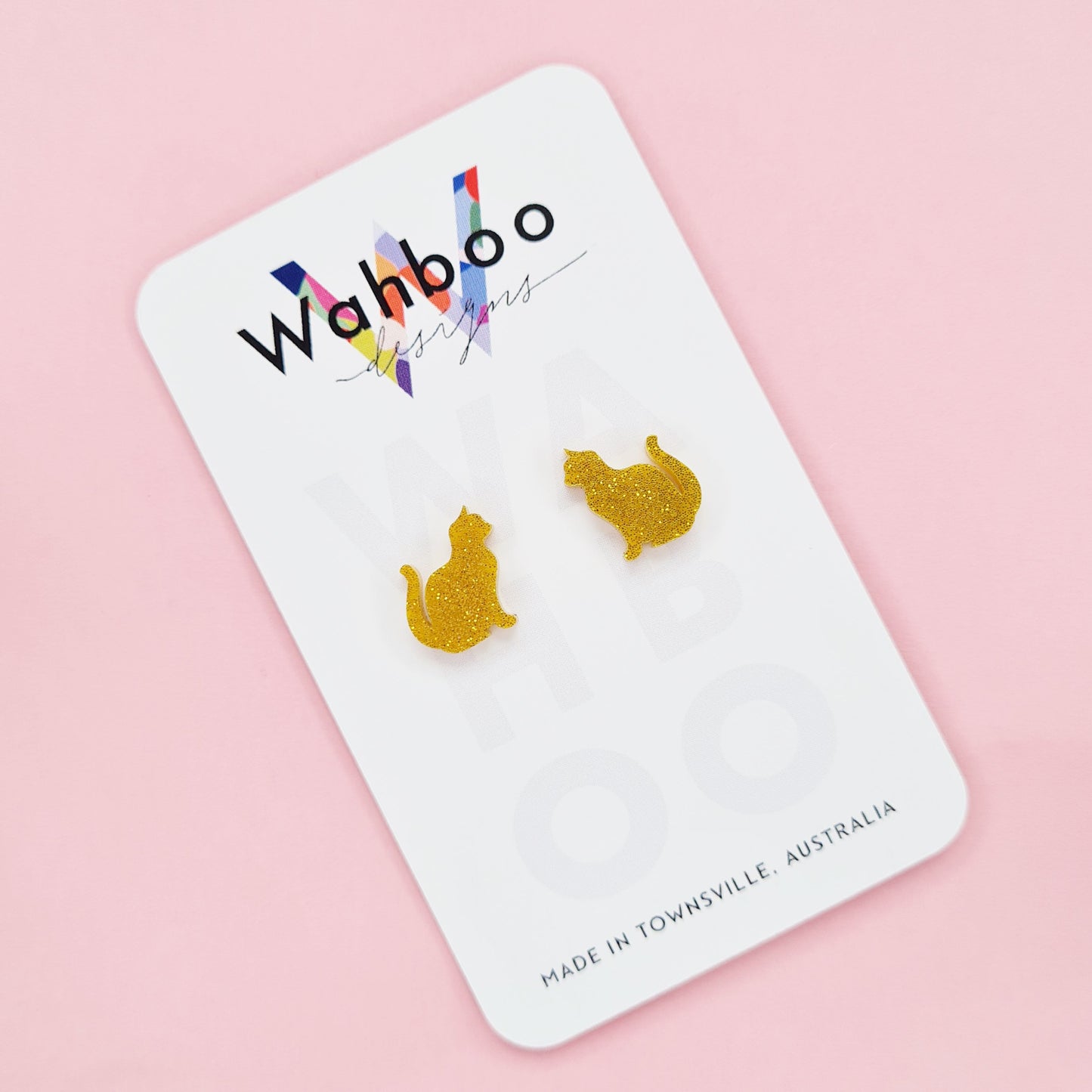 Cat Stud Earrings