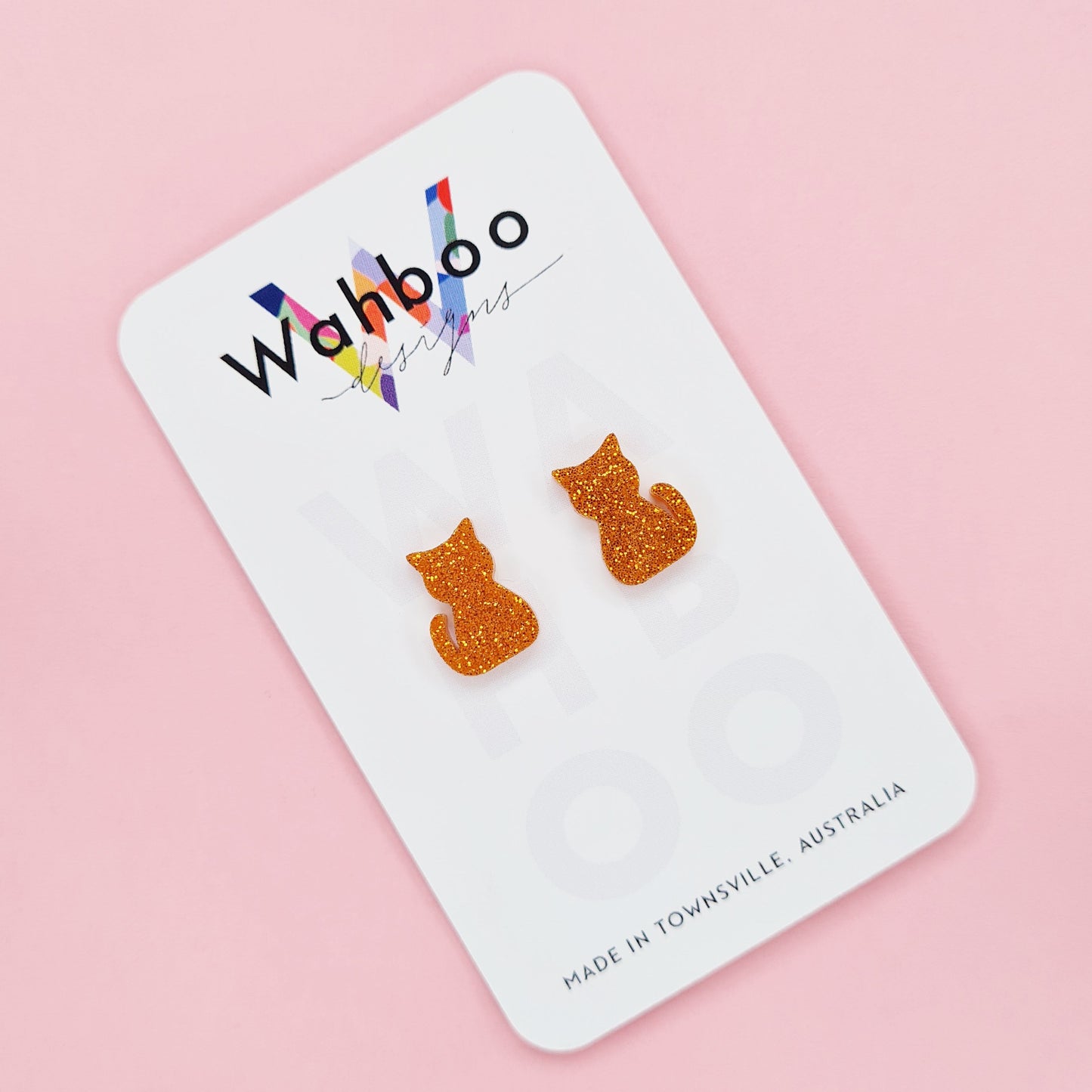 Cat Stud Earrings