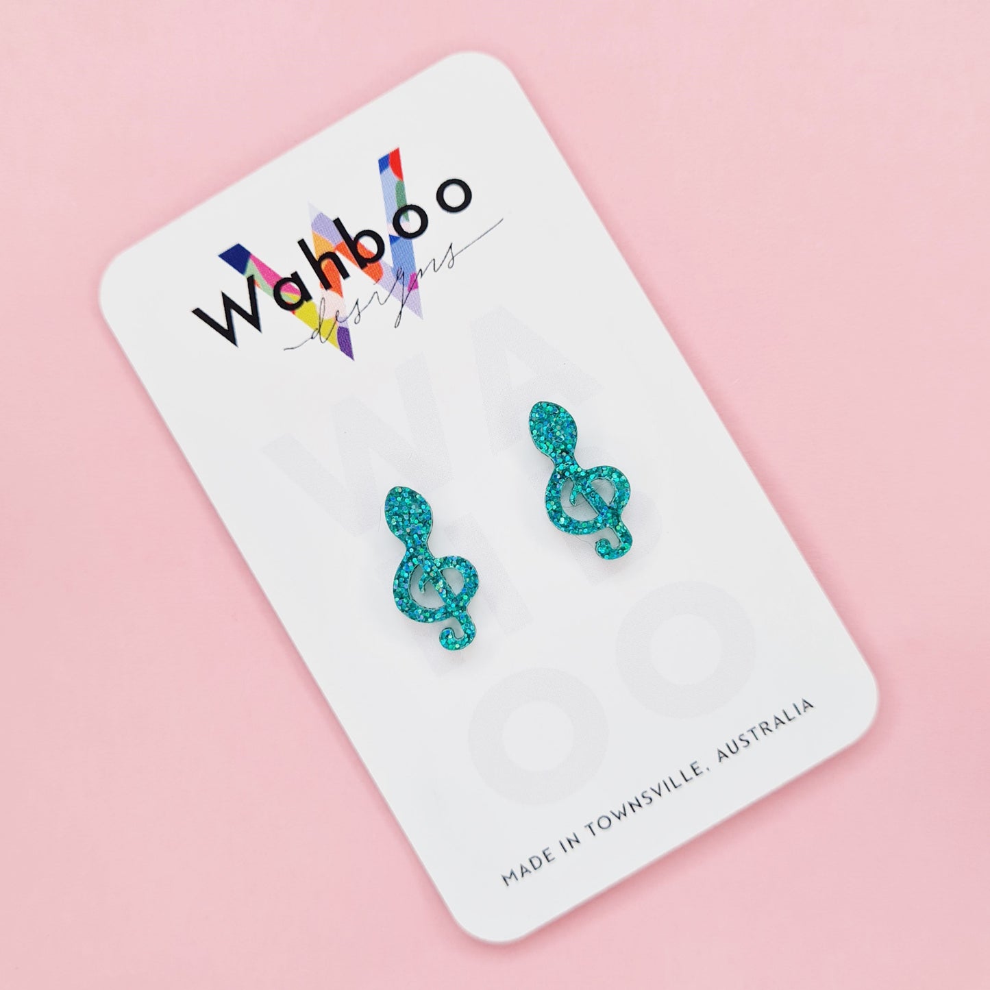 Music Note Stud Earrings