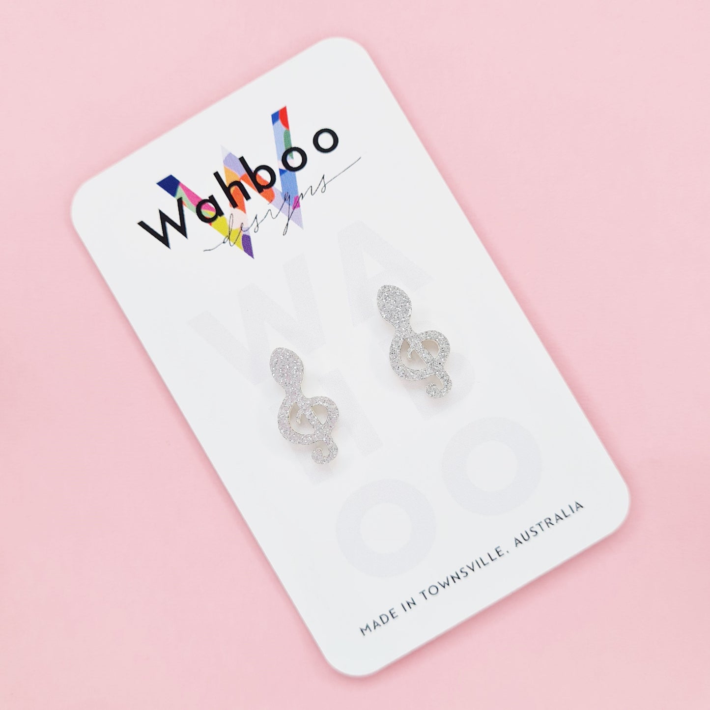 Music Note Stud Earrings